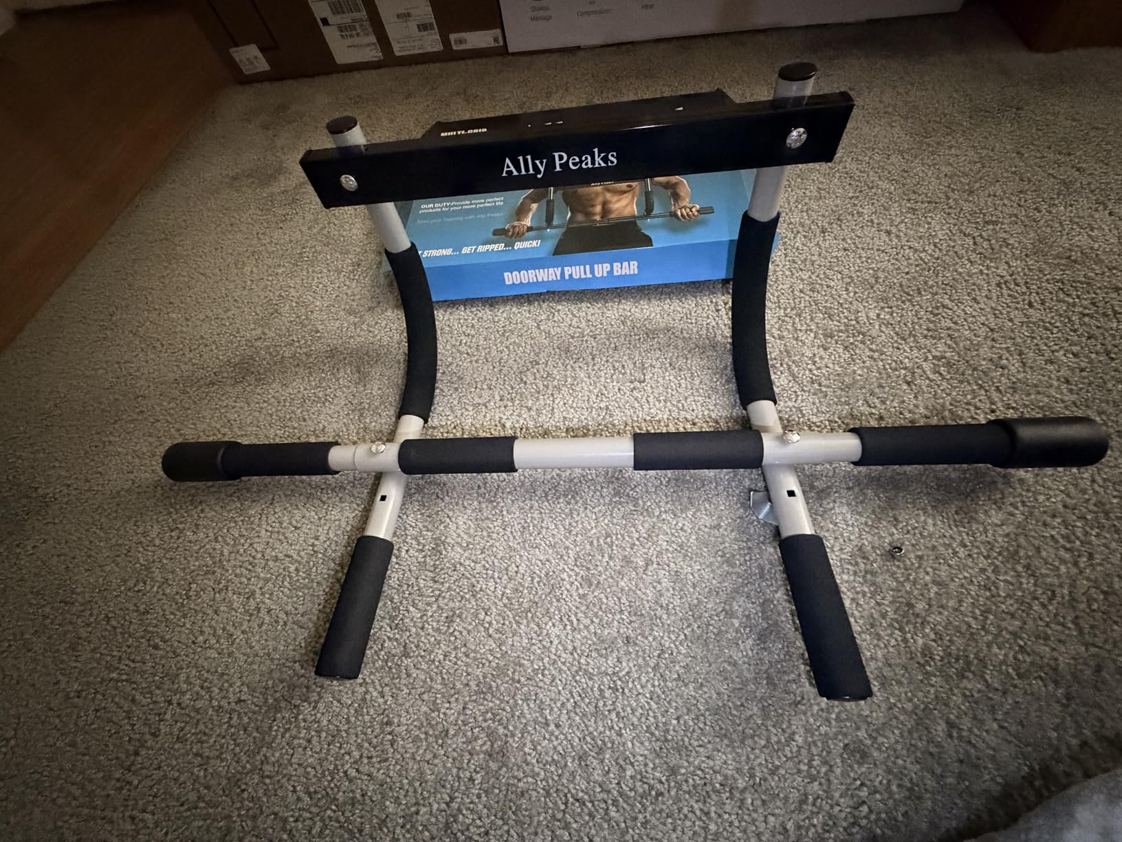 Ally Peaks Pull Up Bar for Doorway, Multiple Levels Width Adjustable Pull Up Bar Accurately Match Wide and Narrow doorframe, Indoor Chin-Up Bar Workout Bar, USA Original Patent customer photo 2