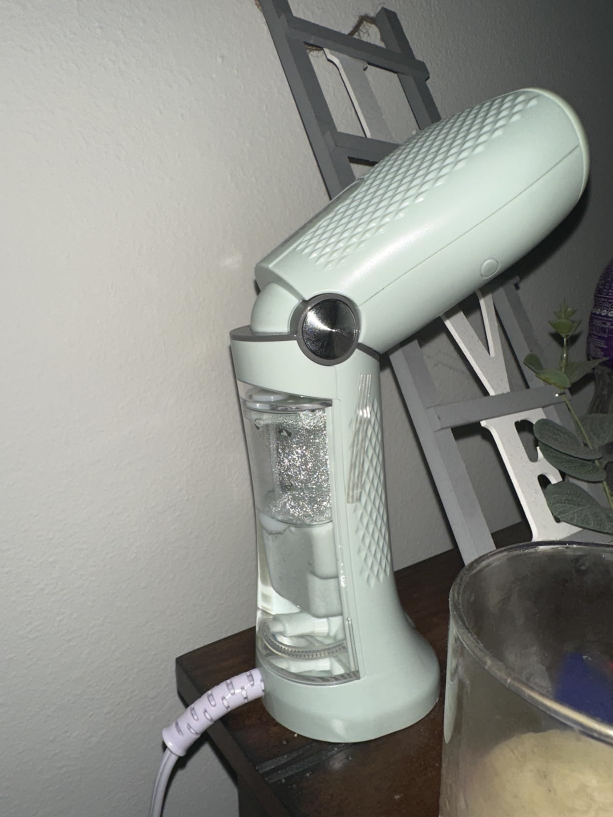 Conair Handheld Garment Steamer for Clothes - Power Steam: Small Size, Big Power - Great for Home, Office, or Travel with Dual Voltage for Worldwide Use, Mint Green customer photo 1