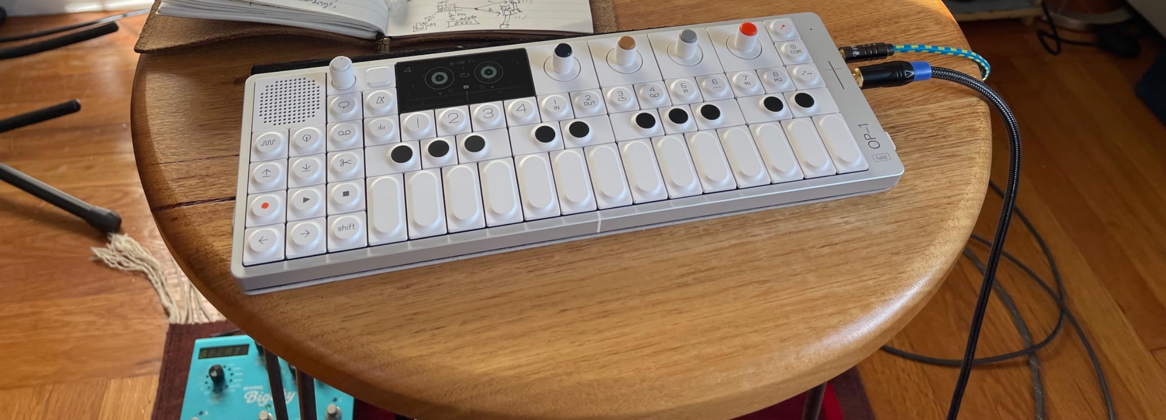 teenage engineering OP-1 field portable synthesizer, sampler and drum machine with built-in speaker, microphone, effects and vocoder customer photo 1