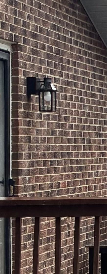 Yisuro Porch Lights with GFCI Outlet, Dusk to Dawn Motion Sensor Outdoor Light, 3 Lighting Modes Exterior Fixture, Outside for House Front Door Patio Garage(2 Pack Black) customer photo 2