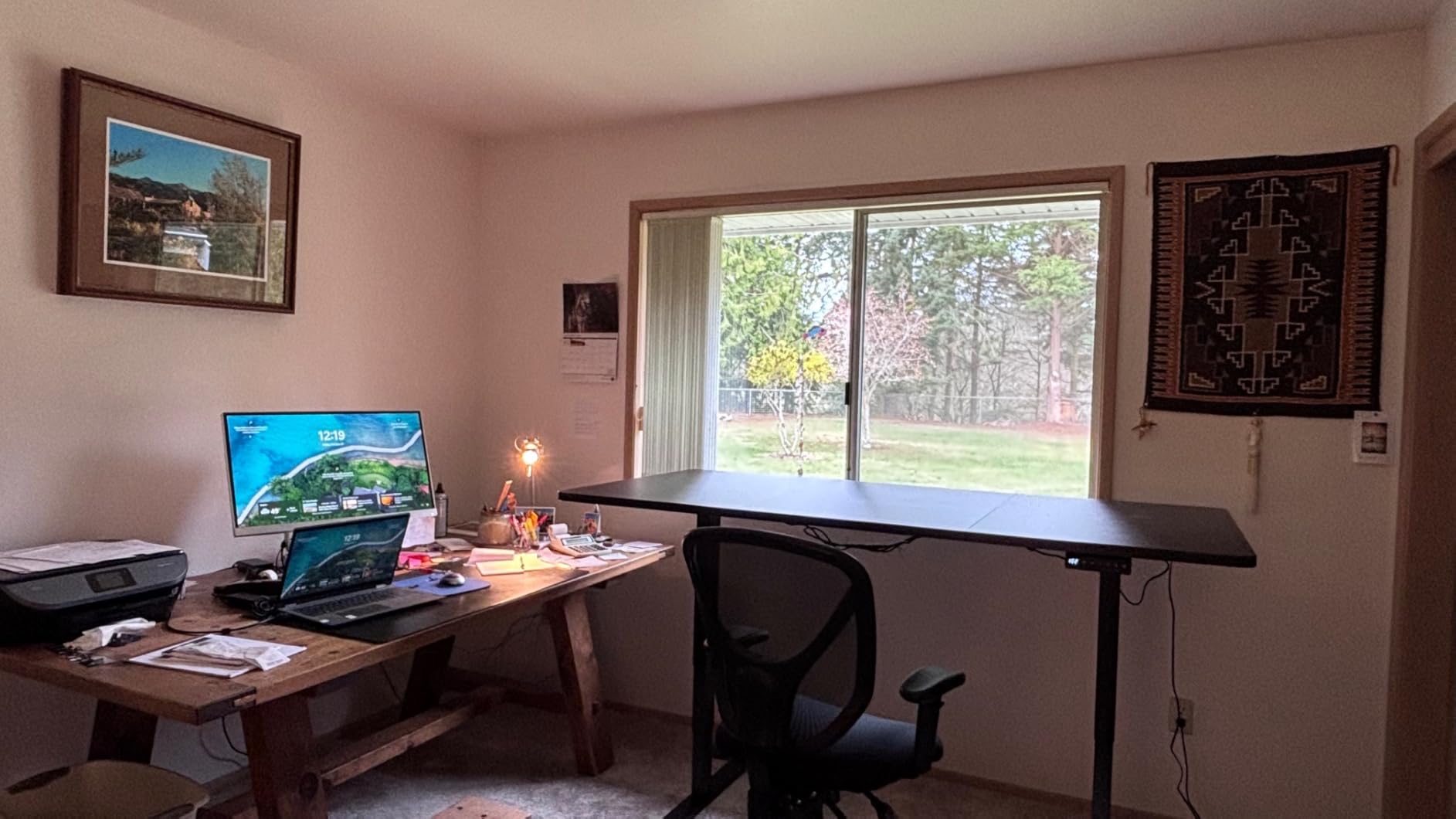 VIVO Electric 71 x 36 in Dual Motor Sit Stand Desk, Memory Height Adjustment, 2B Series, Black Top Black Frame, DESK-KIT-2B7B-36 customer photo 1