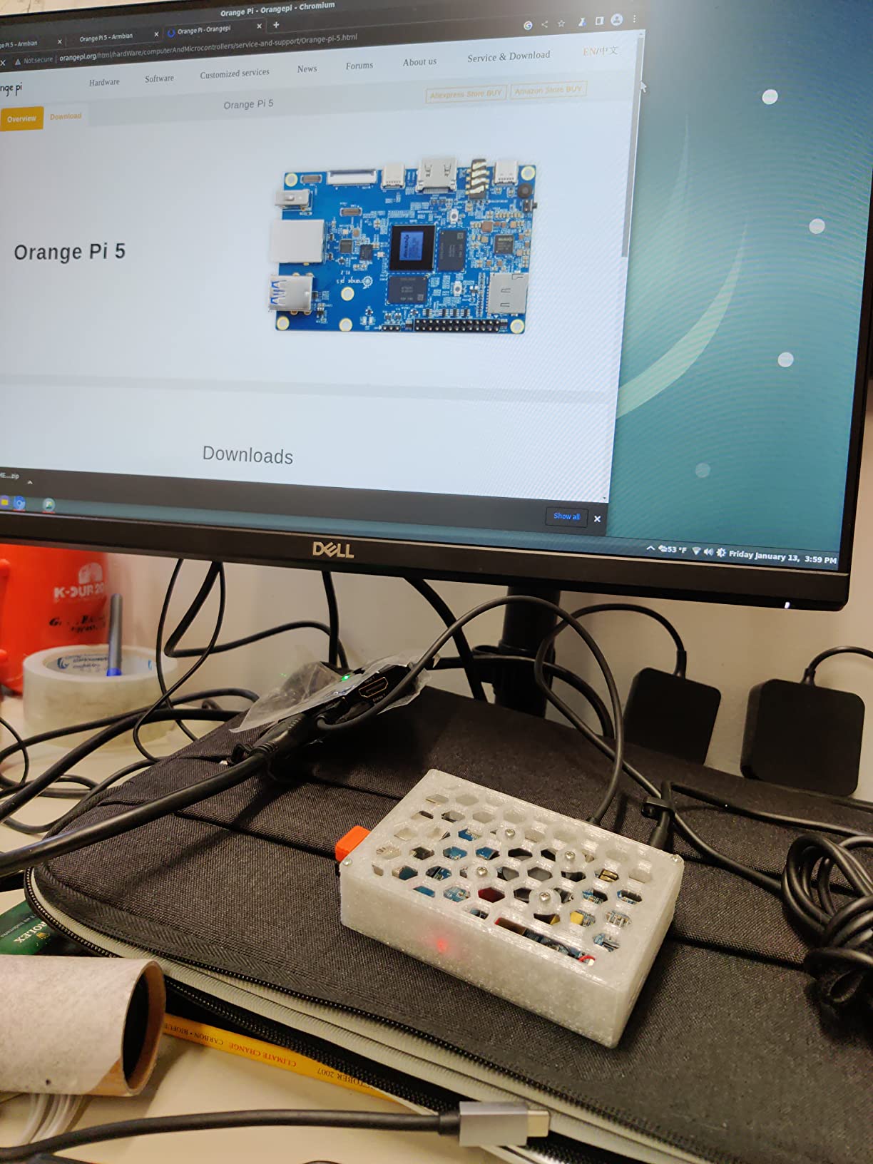 Orange Pi 5 16GB Rockchip RK3588S 8 Core 64 Bit Single Board Computer customer photo 2