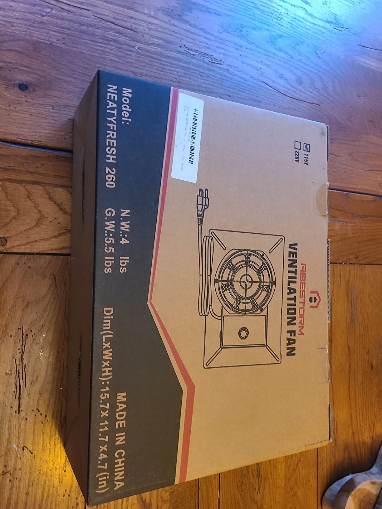 Abestorm 540CFM IP-55 Rated Crawlspace Ventilation Fan with Humidistat Thermostat, 8.7inch Basement Vent Fans with Isolation Mesh customer photo 2