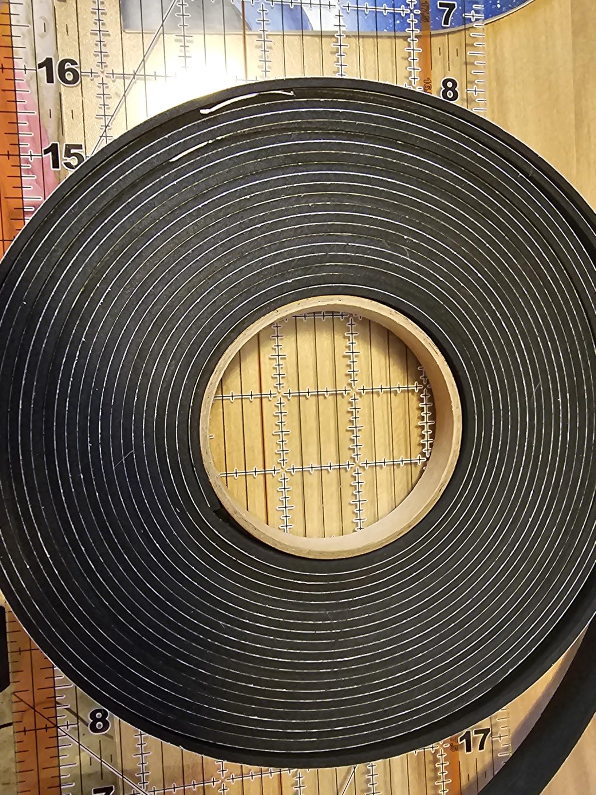 Kikerike Self Adhesive Foam Tape Weatherstrip 1/2In x 1/4In x 42Ft High Density Foam Insulation Strips Seal Weather Stripping with Strong Adhesive for Door and Window Sound Isolation Soundproofing customer photo 1
