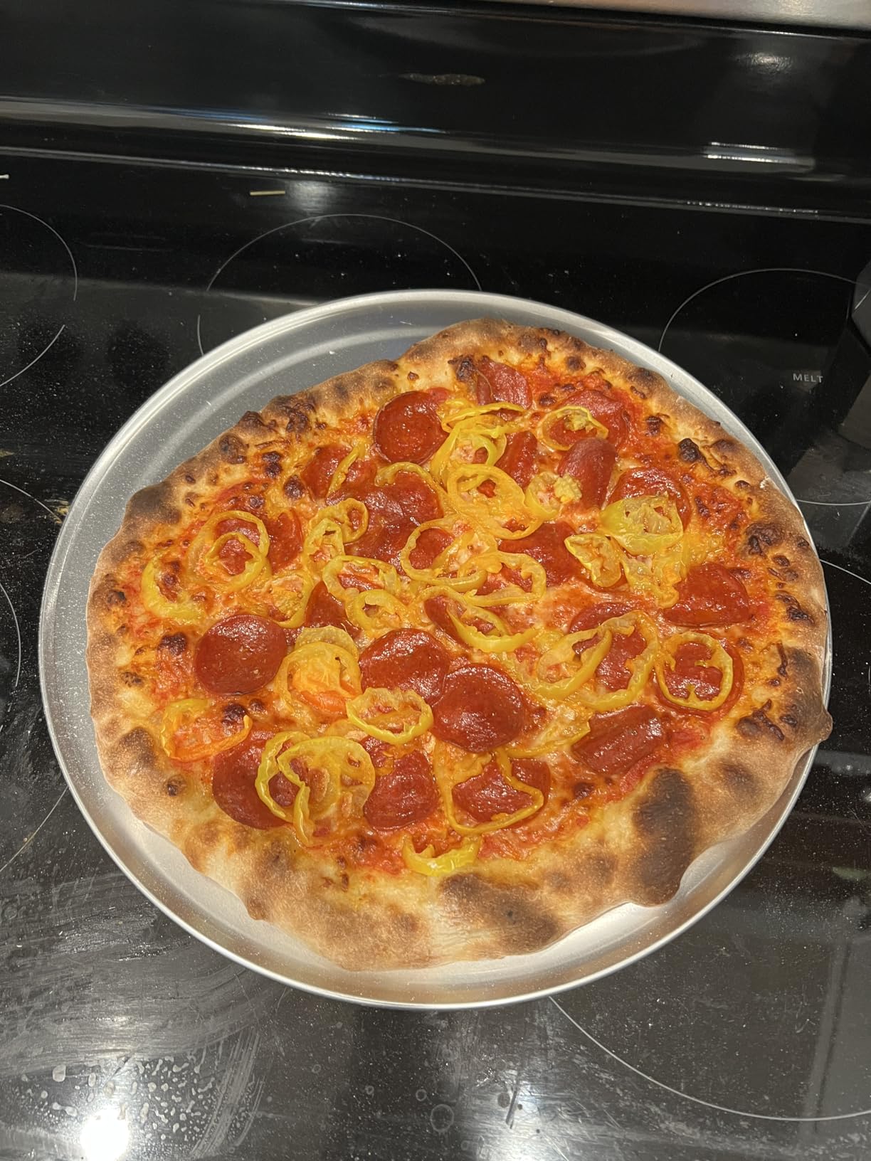 Onlyfire Pizza Steel Baking Sheet - 16 x 14 inch Heavy Duty Metal Stone for Oven & Grill - Ultra Conductive Carbon Steel Surface for Crispy Crust, Faster & Hotter Baking for Pizza, Bread, and More customer photo 1
