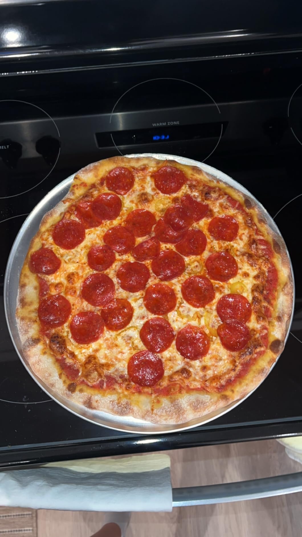 Onlyfire Pizza Steel Baking Sheet - 16 x 14 inch Heavy Duty Metal Stone for Oven & Grill - Ultra Conductive Carbon Steel Surface for Crispy Crust, Faster & Hotter Baking for Pizza, Bread, and More customer photo 2
