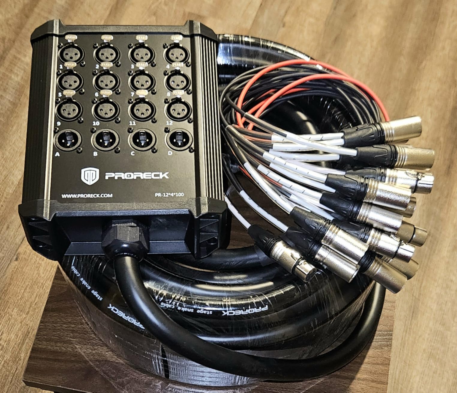 PRORECK 8-Channel Low Profile XLR Send Circuit Board Snake Cables, XLR Splitter Cable for Live, Recording, Stage, Studio, 25 Feet Long customer photo 1