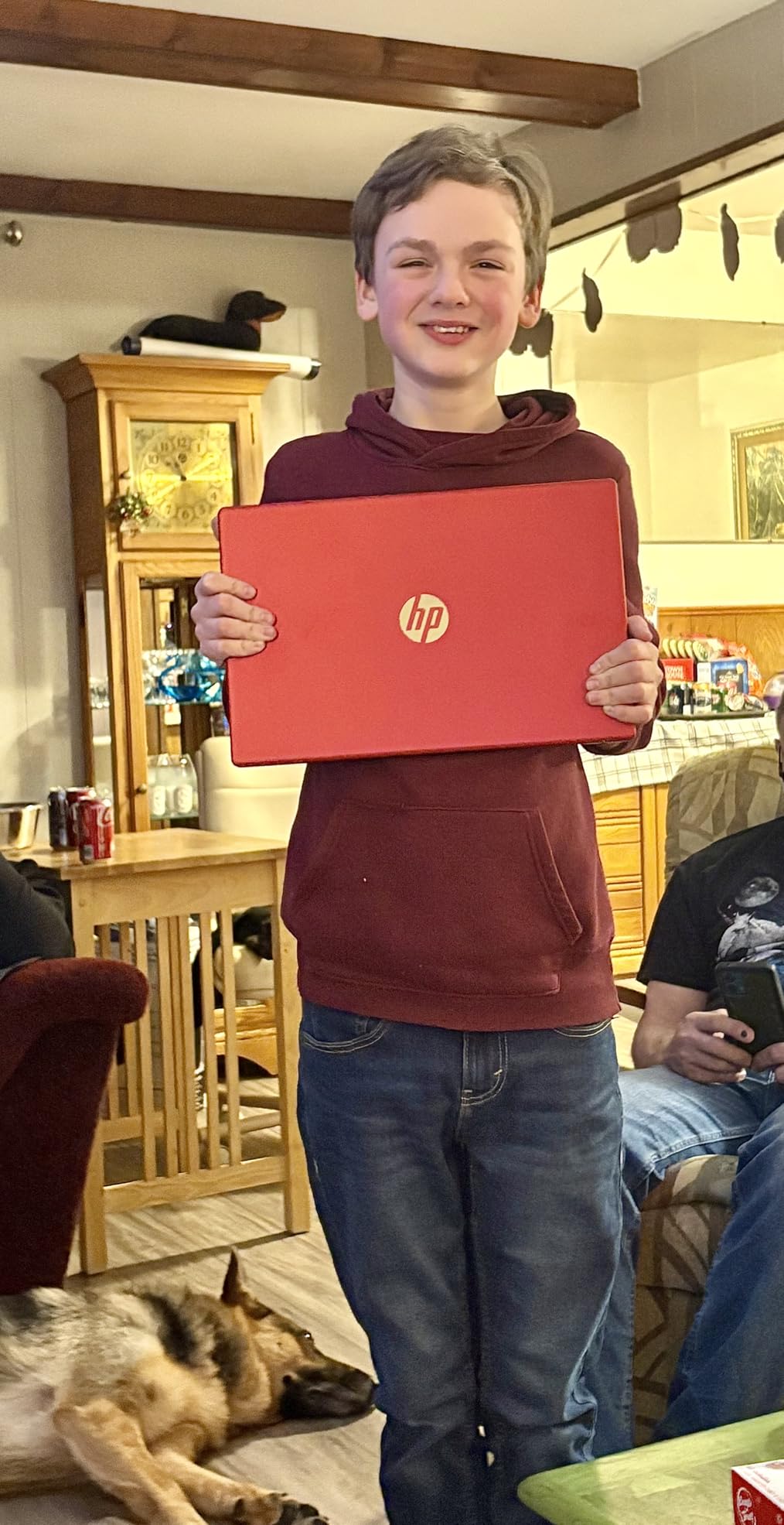 HP 2023 15'' HD IPS Laptop, Windows 11, Intel Pentium 4-Core Processor Up to 2.70GHz, 8GB RAM, 128GB SSD, HDMI, Super-Fast 6th Gen WiFi, Dale Red (Renewed) customer photo 1