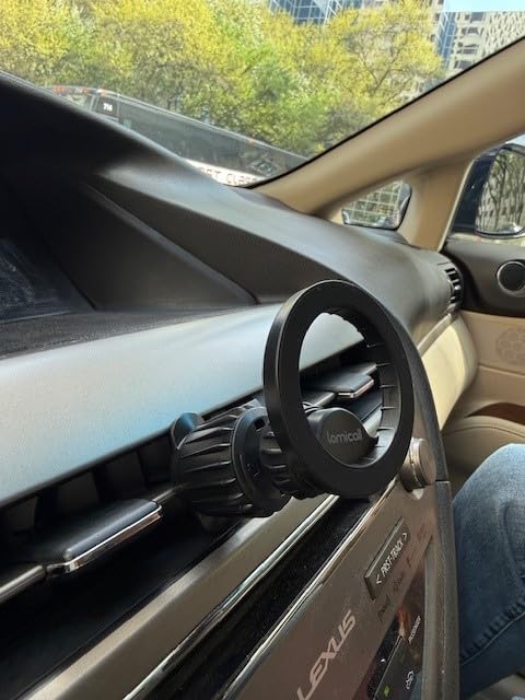 Lamicall for MagSafe Car Mount - [20 Super Magnets] Magnetic Phone Holders for Your Car, Air Vent Phone Holder Car customer photo 1