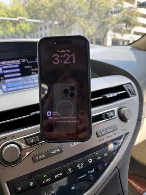 Lamicall for MagSafe Car Mount - [20 Super Magnets] Magnetic Phone Holders for Your Car, Air Vent Phone Holder Car customer photo 2