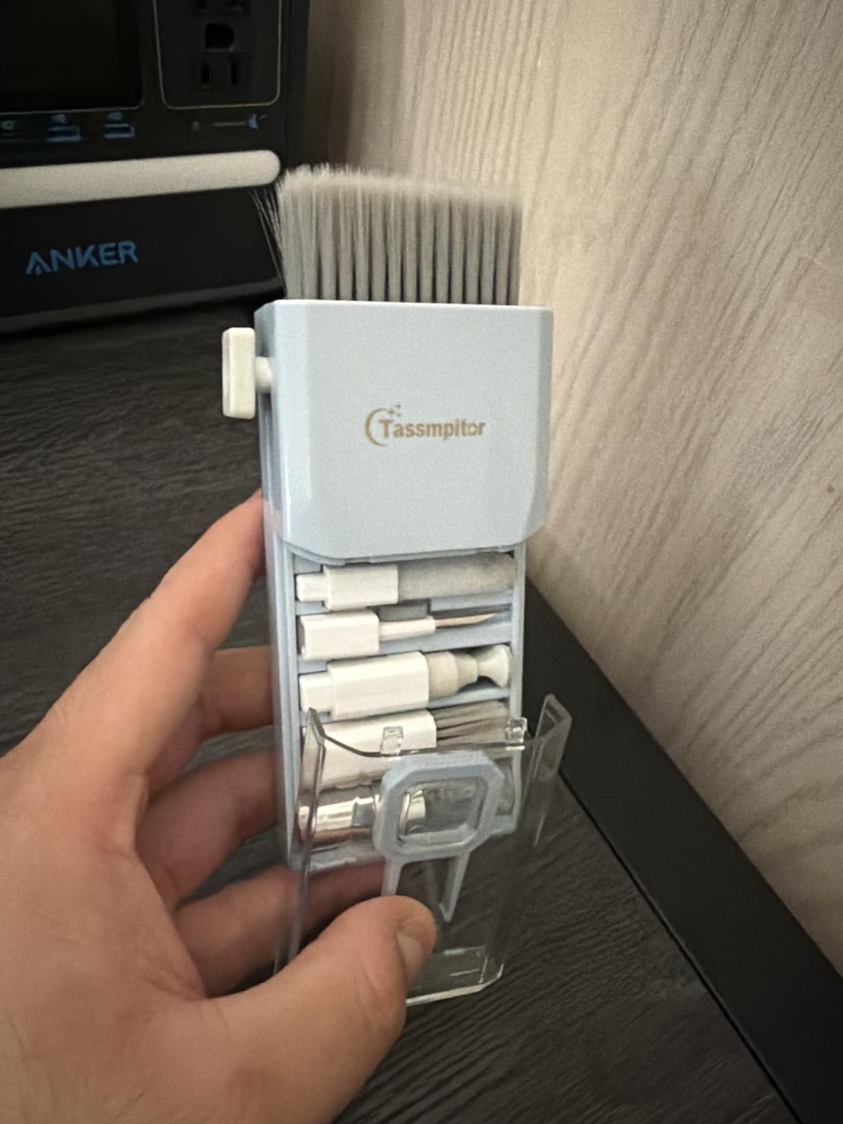 Keyboard Cleaner Laptop Cleaning Kit, Compact Keyboard Cleaning kit for Computer MacBook iPhone AirPods Pro, PC Electronic Cleaner Kit with Brush & Spray for Computer Screen, PC Camera Monitor, Blue customer photo 1