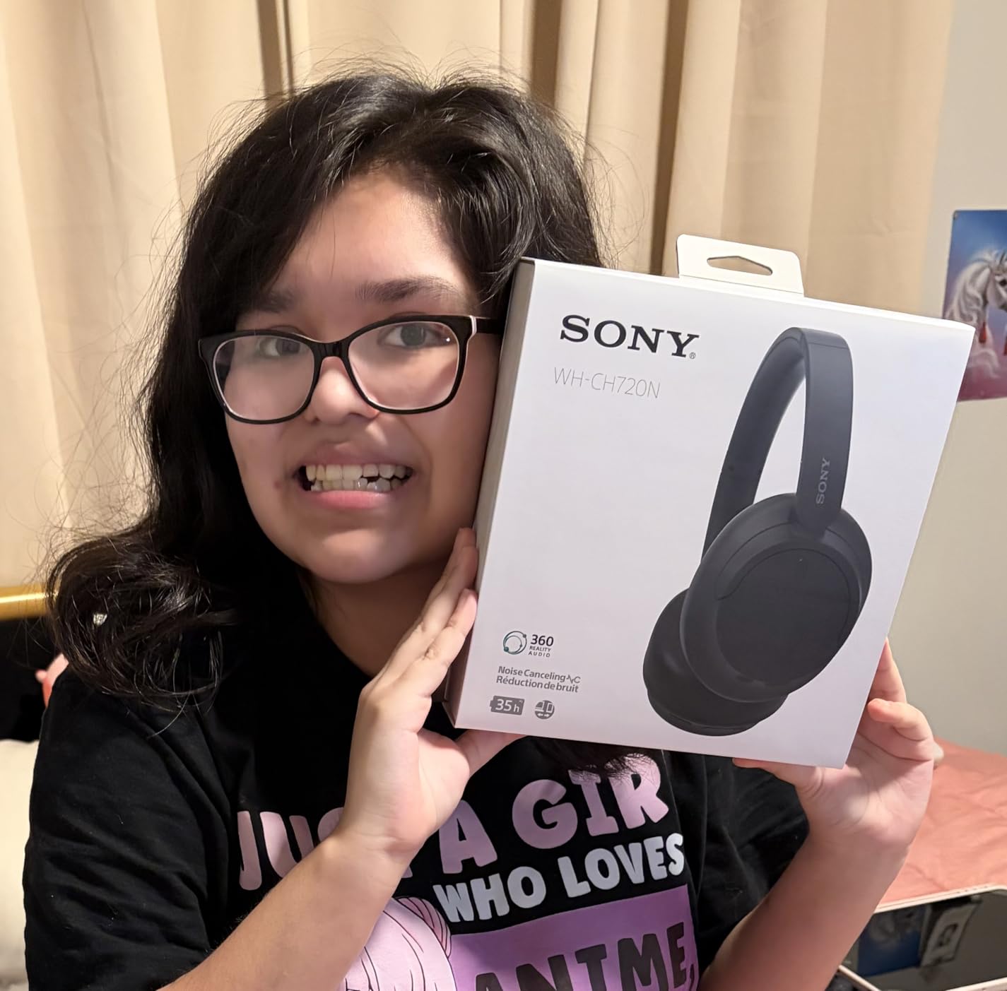 Sony WH-CH720N Noise Canceling Wireless Headphones Bluetooth Over The Ear Headset with Microphone and Alexa Built-in, Black New customer photo 1