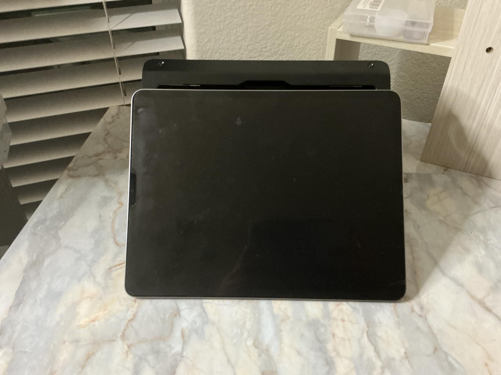 Tablet POS Stand - Heavy Duty Steel Kiosk Stand with 360° Swivel Base Anti-Theft - Compatible with 10.9