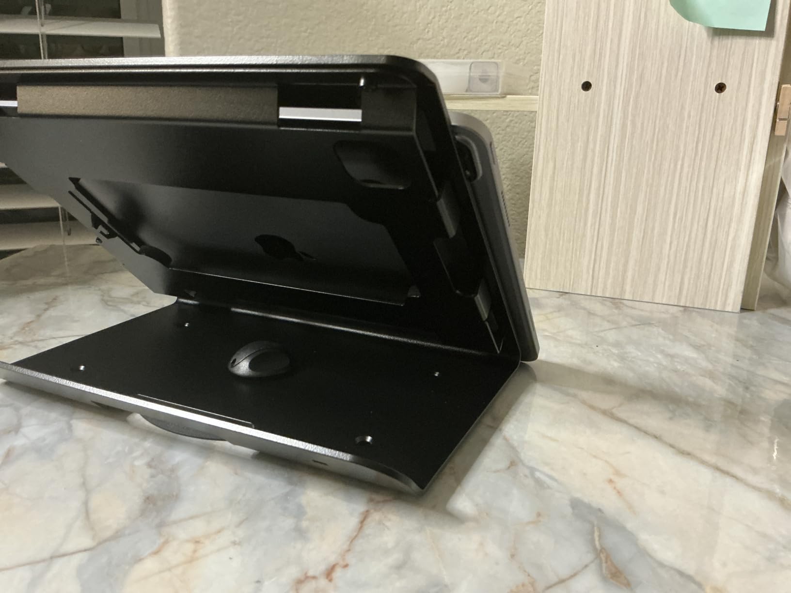 Tablet POS Stand - Heavy Duty Steel Kiosk Stand with 360° Swivel Base Anti-Theft - Compatible with 10.9
