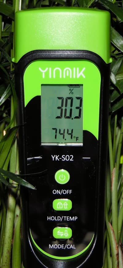 YINMIK Digital Soil Moisture Meter, Direct Soil EC Meter, 3 in 1 Soil Hygrometer EC Indoor Plant Soil Moisture Meter for Water, House Plants, Great Hygrometer for Gardeners, Composters, Farmers, Nurseries customer photo 1