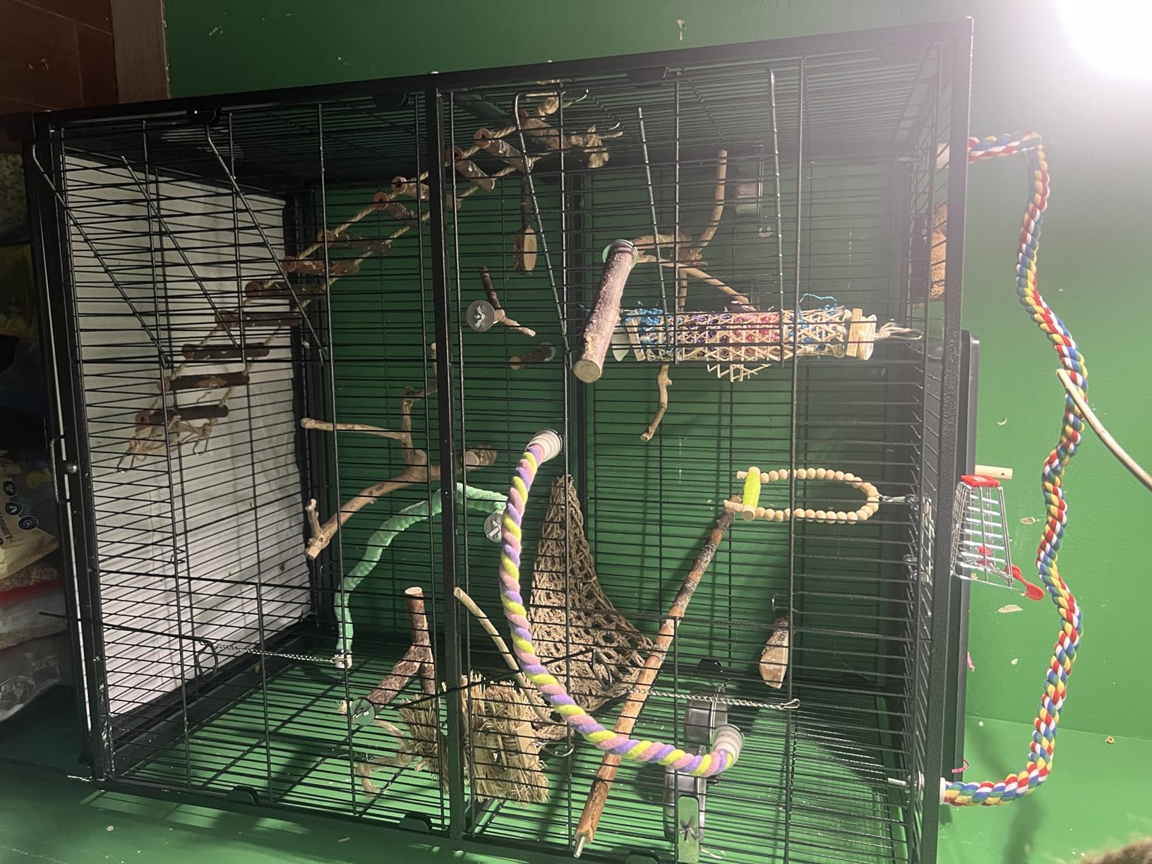 Yaheetech 60.5inch Extra Large Bird Cage Metal Parrot Cage Flight Cage for Cockatiels African Grey Quaker Green Cheek Sun Conure Medium Birds Parrots customer photo 1