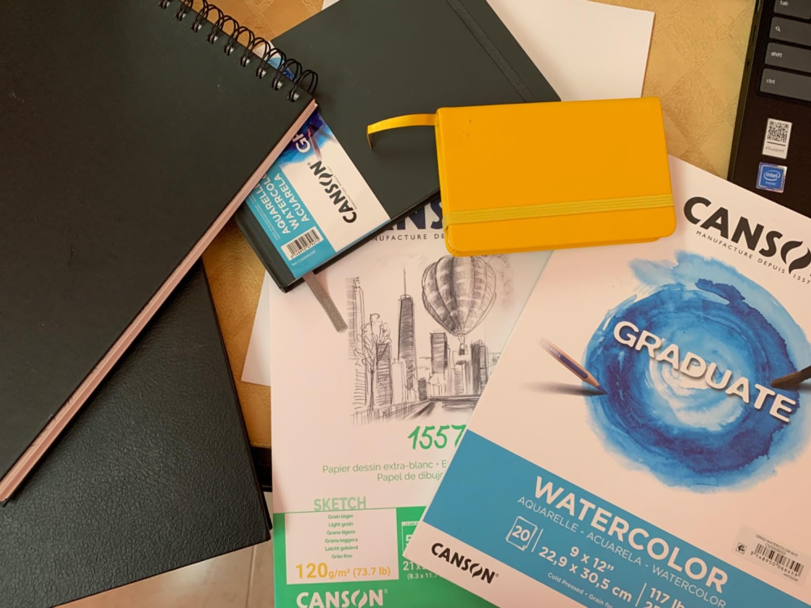 Canson Graduate Watercolor Pad, Foldover, 9x12 inch, 20 Sheets customer photo 1