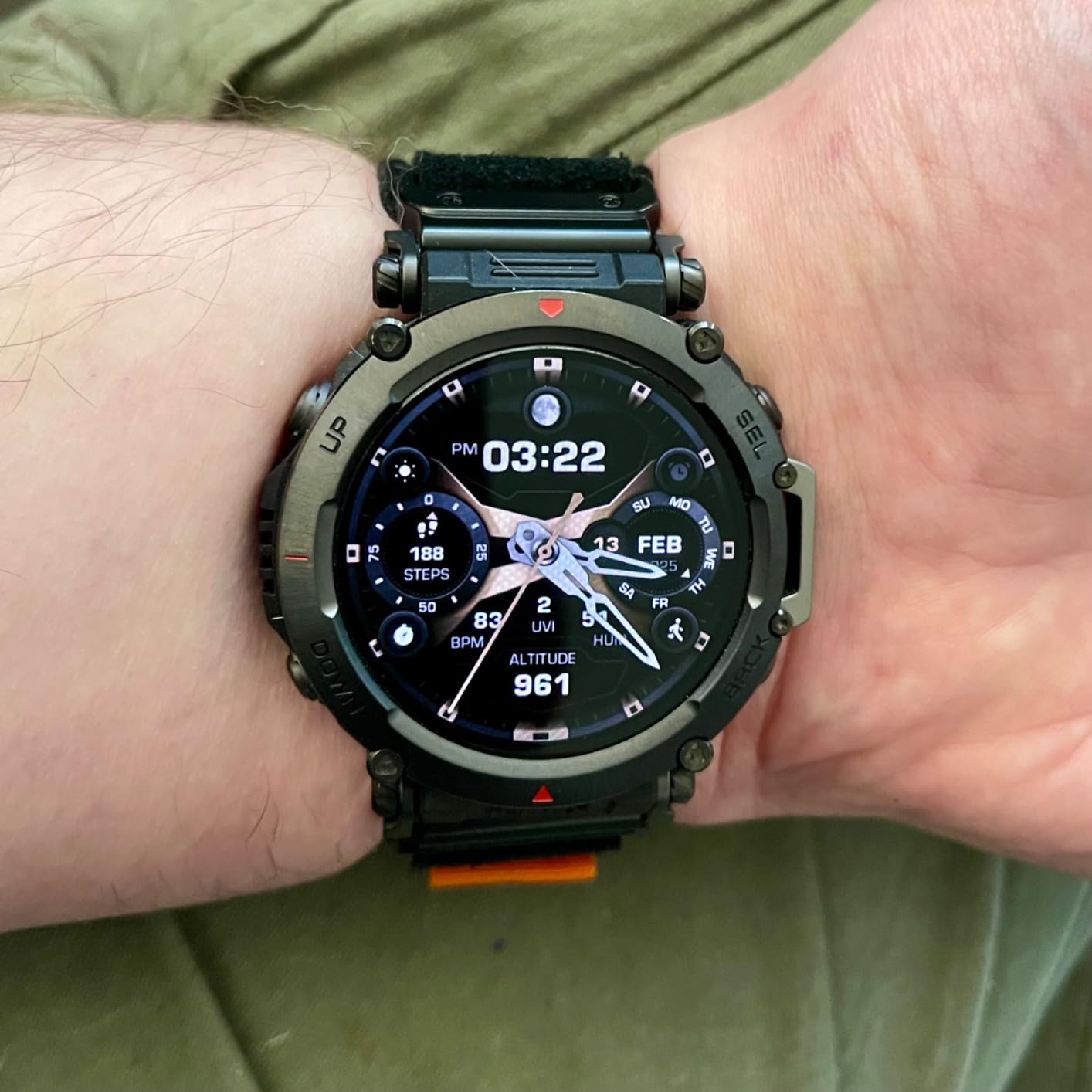 Amazfit T-Rex Ultra Tactical Smart Watch for Men 47mm, Military-Grade Sports Watch, Dual-Band GPS, 20-Day Battery, Android & iPhone, Black customer photo 2