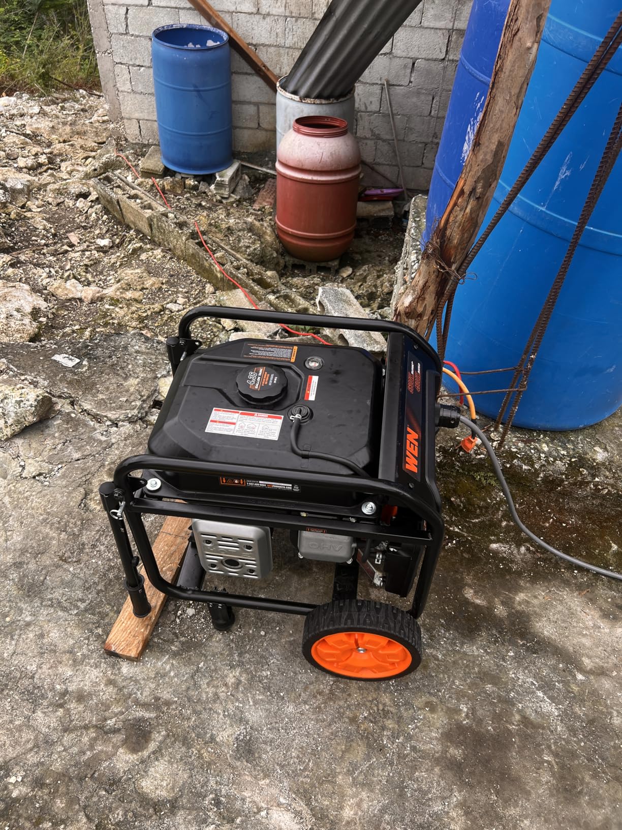 WEN 5600-Watt Portable Generator, Electric Start, 224cc, Transfer-Switch and RV-Ready with CO Shutdown Sensor customer photo 1