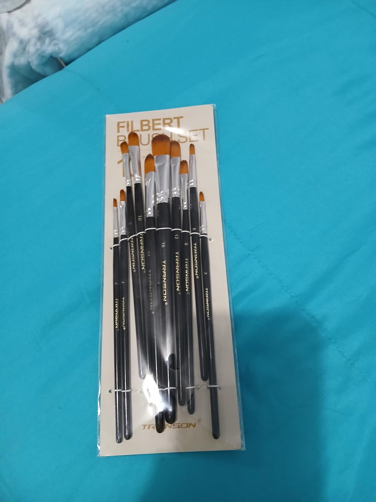 Transon 11pcs Round Paint Brush Basic Set for Watercolor, Acrylic, Gouache, Ink, and Tempera Painting customer photo 1