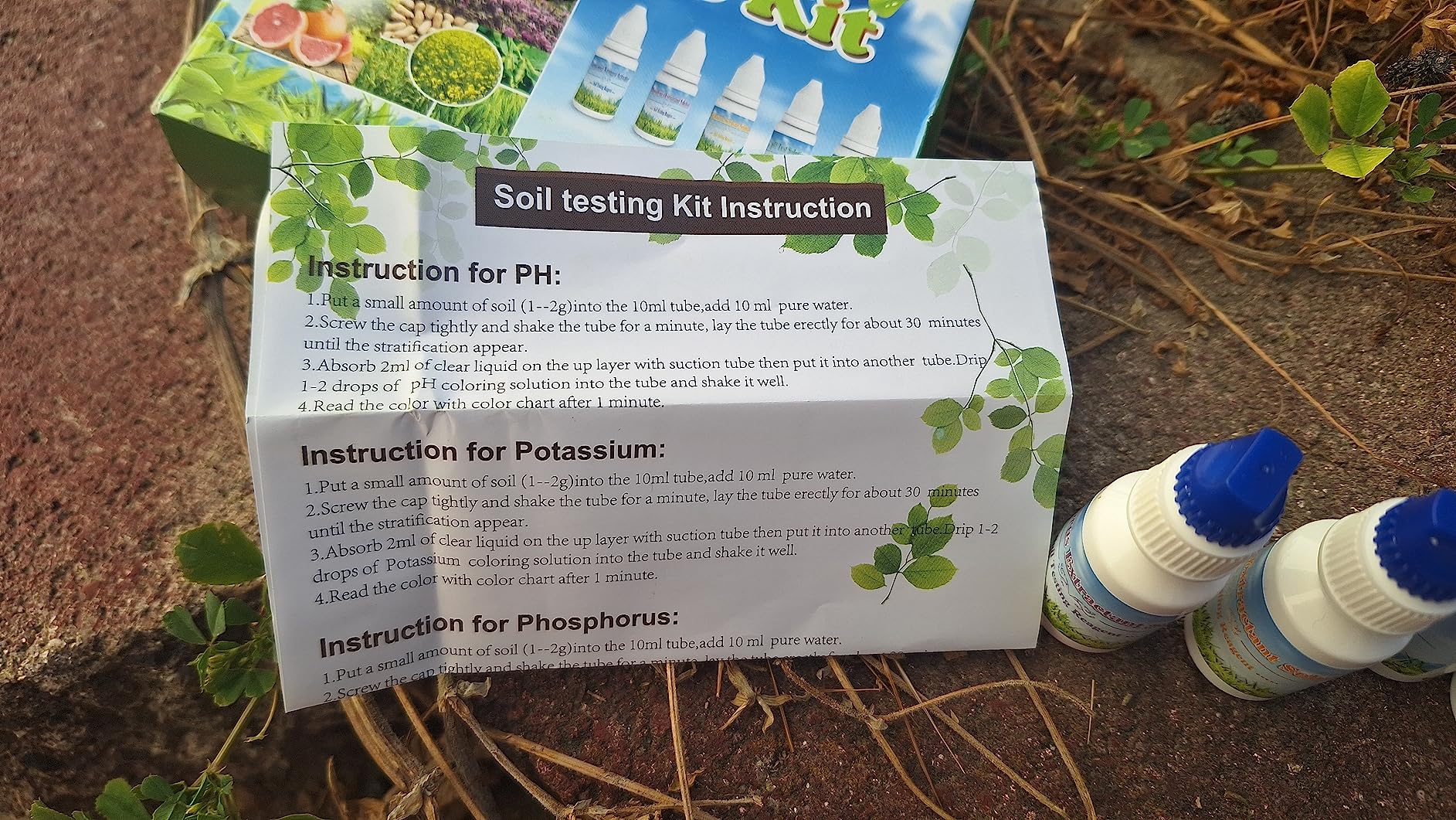 Soil Test Kit -140 Test- 2026 Version- Testing PH Ammonia Nitrogen Phosphorus and Potassium - Tester for Your Vegetable Garden Lawn and Soil customer photo 2