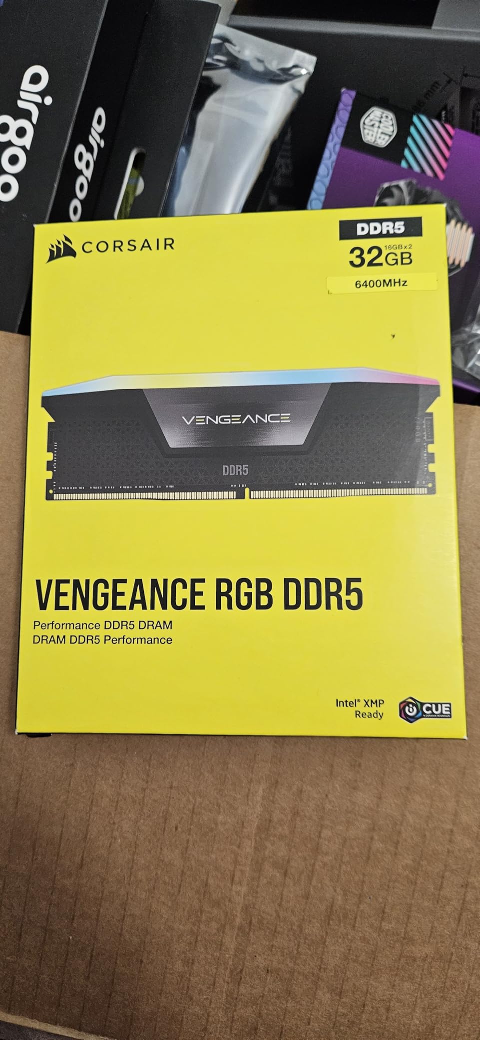 CORSAIR VENGEANCE RGB DDR5 RAM 32GB (2x16GB) 6400MHz CL36-48-48-104 1.35V Intel XMP 3.0 Desktop Computer Memory - Black customer photo 2
