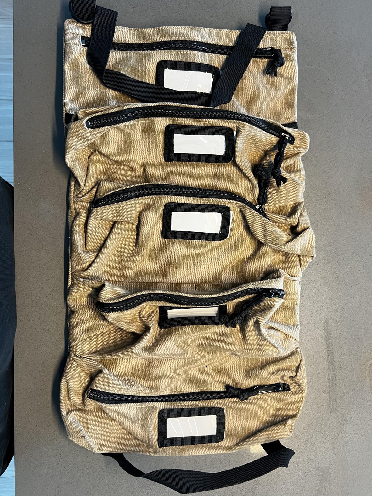 Official Legacy Tool Roll Bag - Easy to Carry 5-Pocket Roll Up Tool Bag - Durable Canvas, Rust-Proof YKK Zippers & Secure Buckle - A Loving Gift for Dads, Mechanics, Electricians & Hobbyists | Black customer photo 2