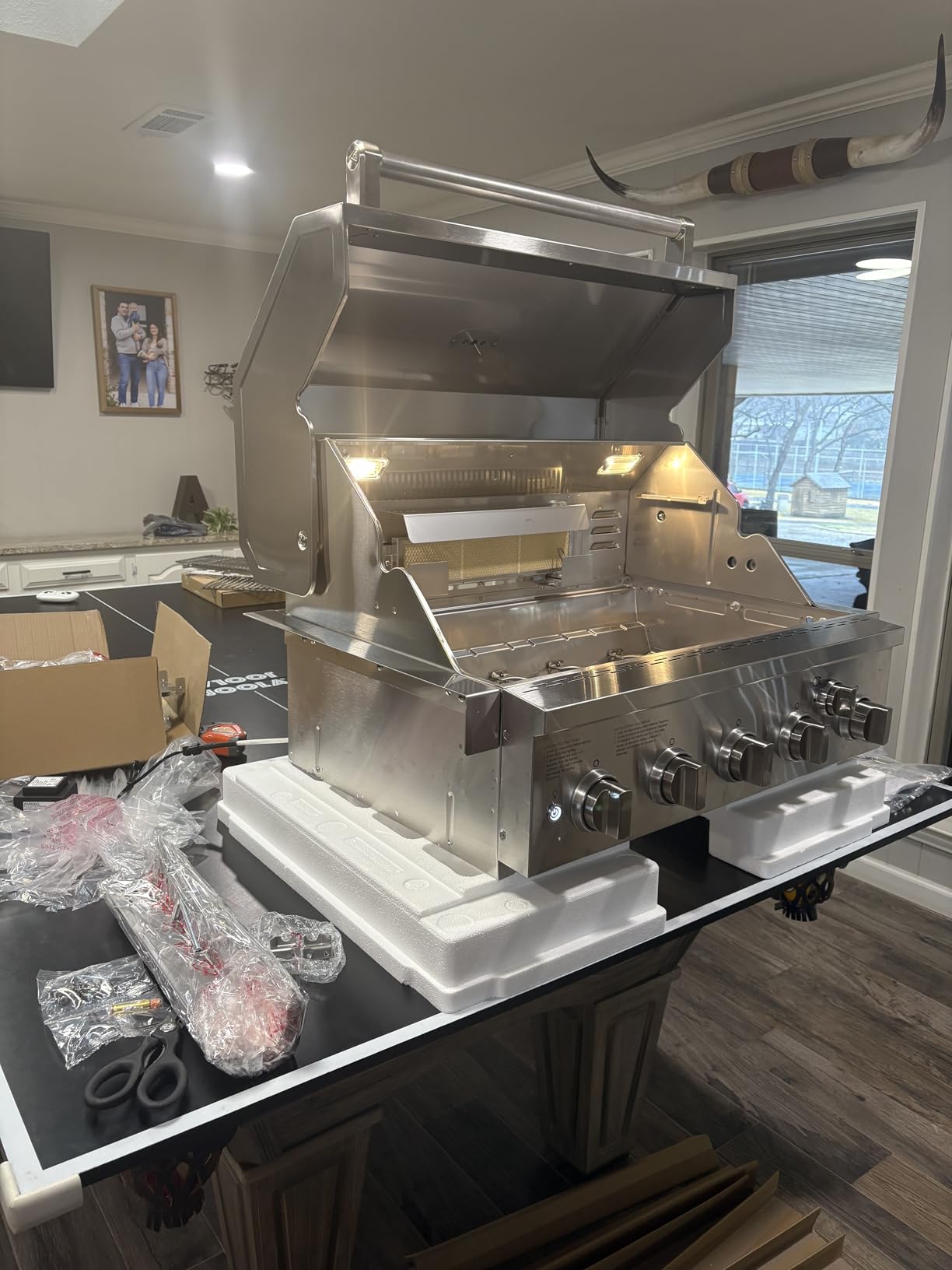 Spire Premium 5 Burner Built In Gas Grill Island Head, Stainless Steel 30 Inch Propane Grill with Rear Burner, 63,000 BTUs, 750 SQ In Racks, Dual Fuel Compatibility customer photo 1