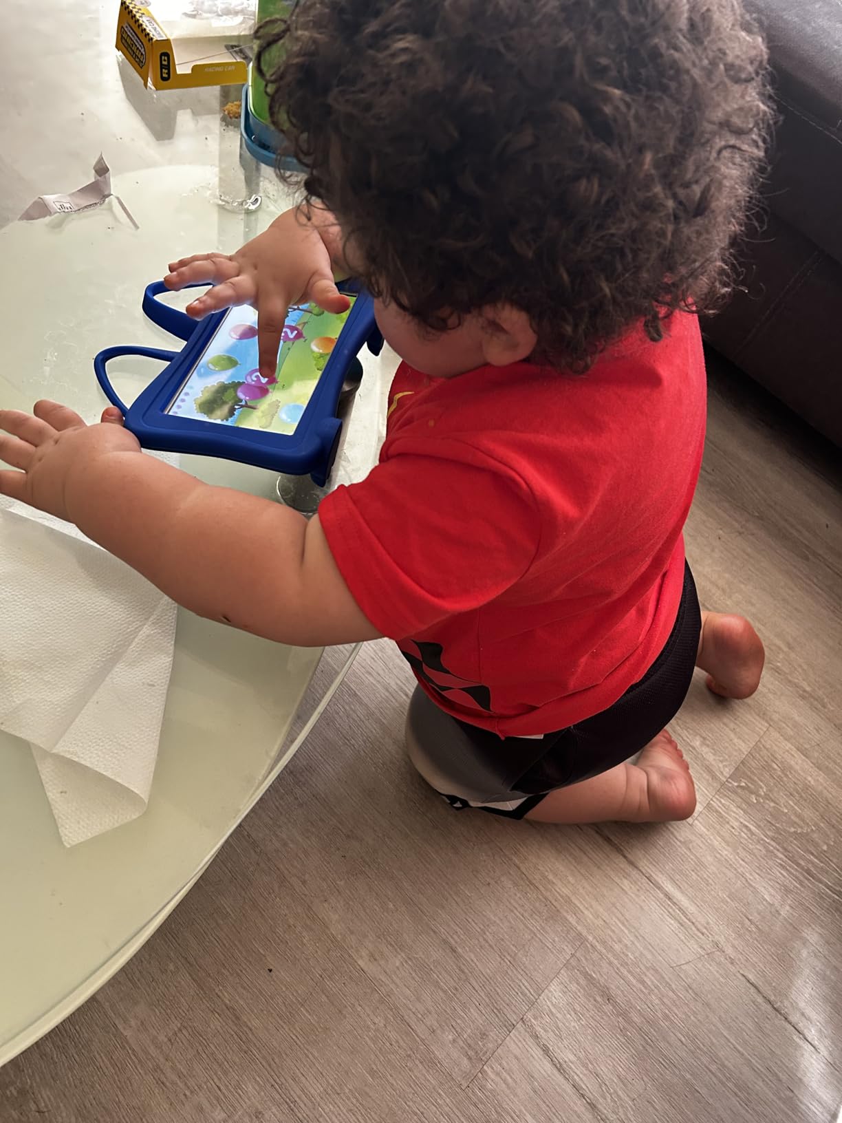 Kids Tablet 7 Toddler Children's Learning Tablet with WiFi, YouTube, Parental Control, Durable Case Education Learning Apps for Boys Girls, Blue customer photo 2