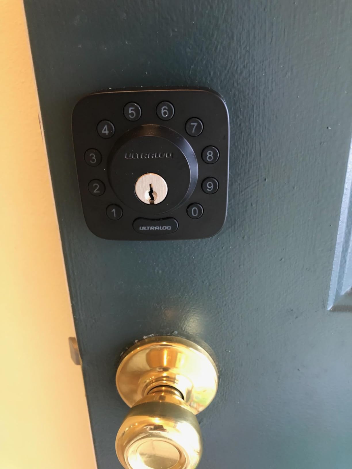 ULTRALOQ U-Bolt WiFi Smart Lock with Door Sensor, Built in Wi-Fi Keypad Deadbolt Lock for Front Door, Remote Control, Auto-Lock, Compatible with Alexa, Google, SmartThings, Easy Install, Matte Black customer photo 2