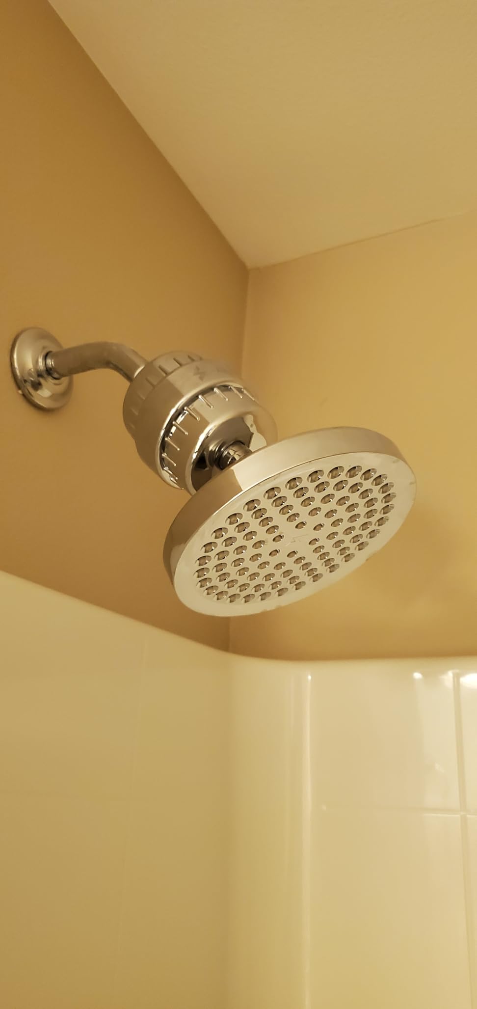 SparkPod Luxury Filtered Shower Head Set 23 Stage Shower Filter - Reduces Chlorine and Heavy Metals - High Pressure Showerhead Filter (6 inch Round, Luxury Polished Chrome) customer photo 2