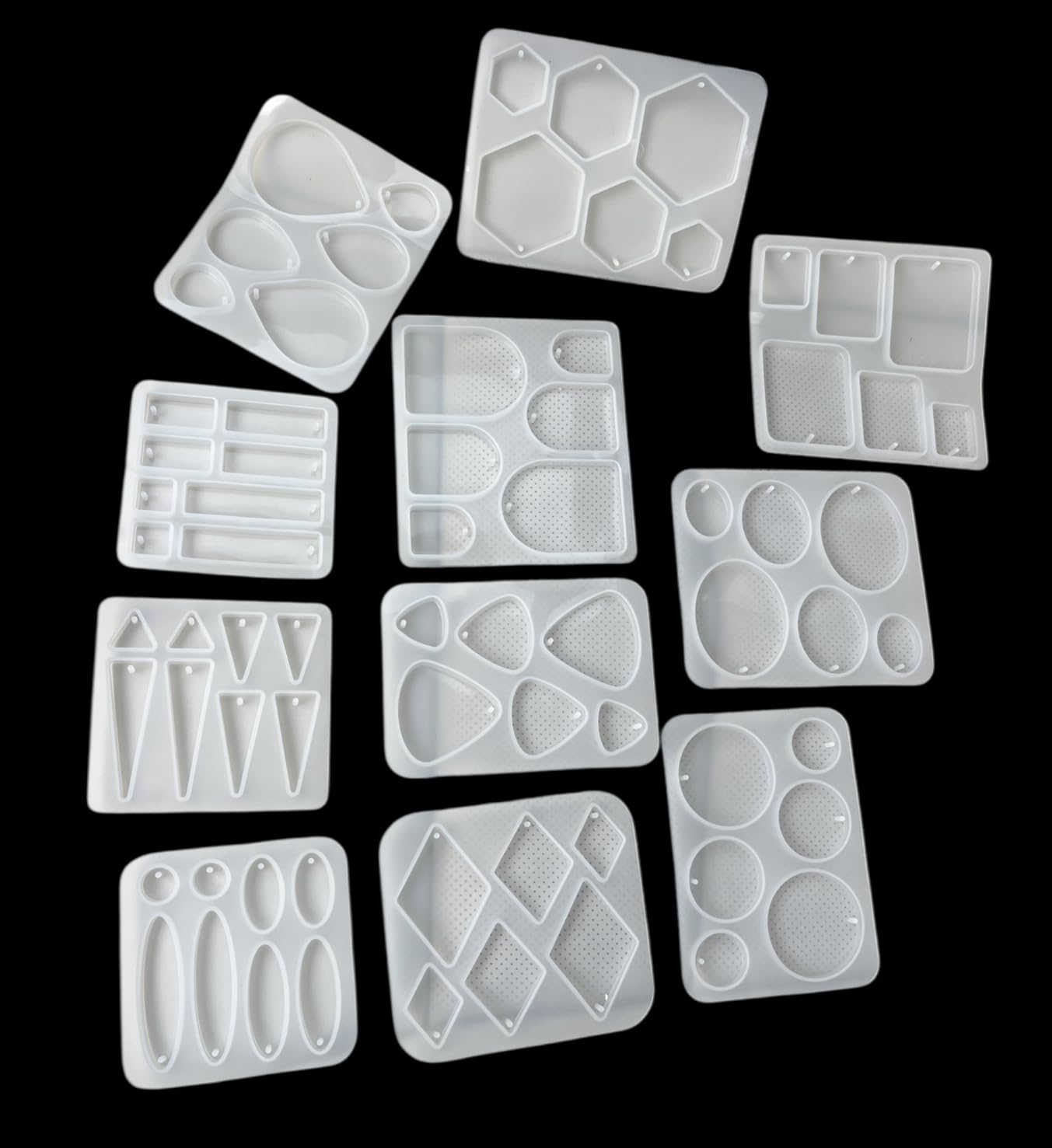 LET'S RESIN Resin Earring Mold, 171 Pcs Resin Jewelry Molds Making Kit with 11 Pack Variety Shape Silicone Molds, Earring Molds for Epoxy Pendant, Earrings, Necklace, Keychains customer photo 1