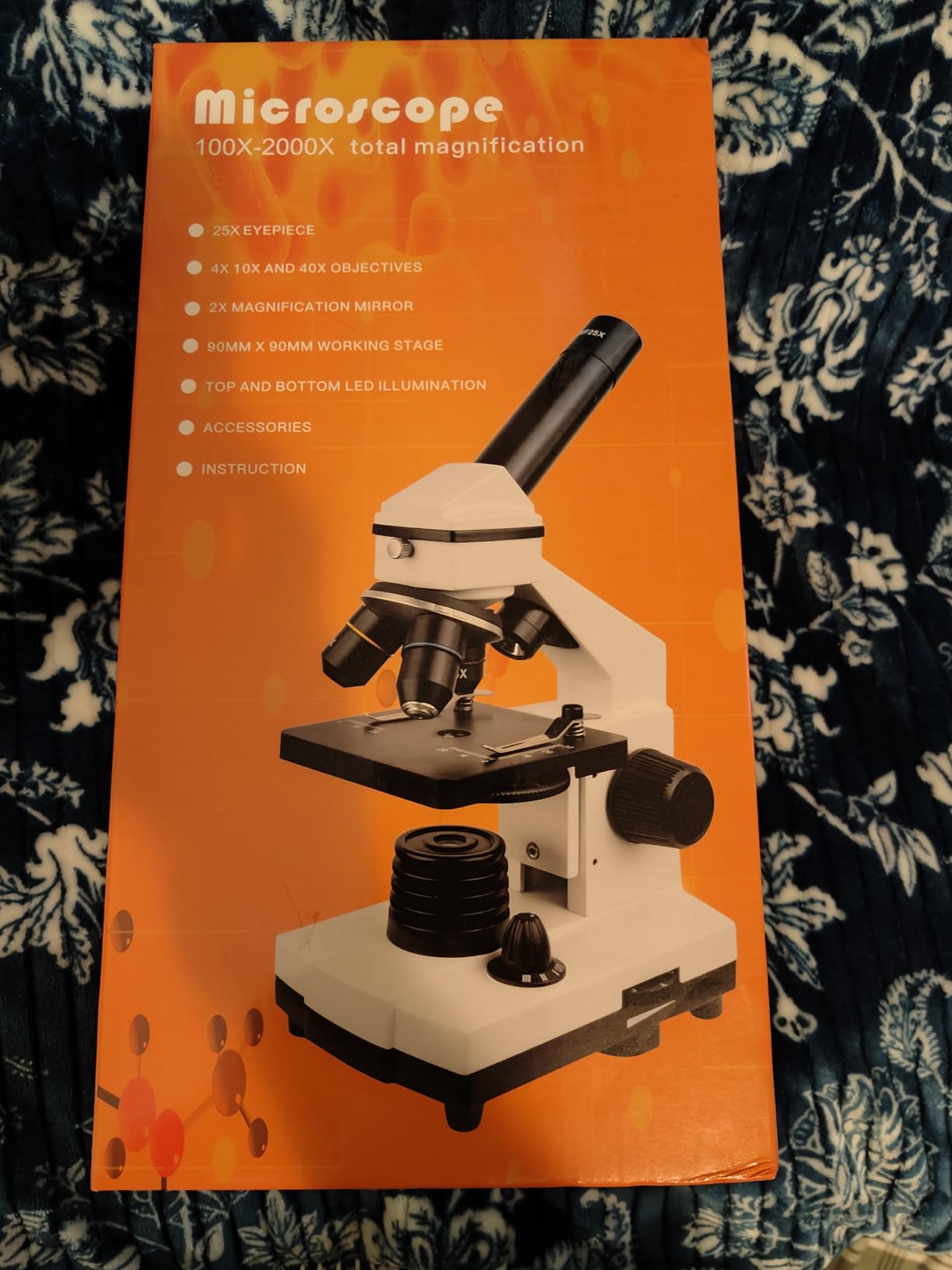 PalliPartners Compound Microscope for Adults & Students - 100X-2000X High-Power Biological Microscope for Students, School Lab & Home Education, with Slides Set & Phone Adapter (White) customer photo 2