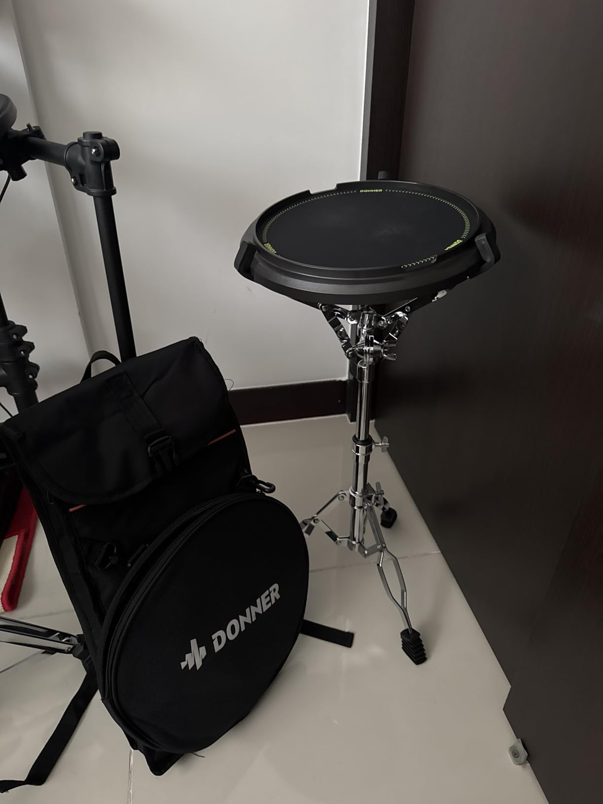 Donner Drum Practice Pad 12 Inches with Removable Snare Simulation Built-in 800 Steel Balls customer photo 2