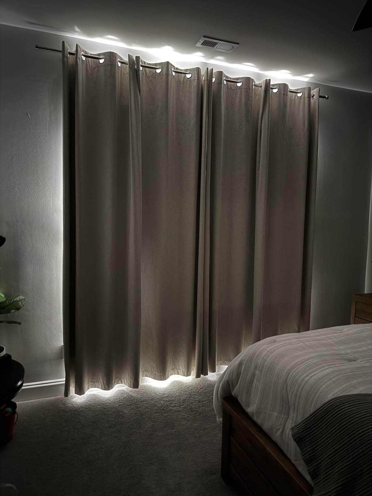 H.VERSAILTEX 100% Blackout Curtains for Bedroom Thermal Insulated Linen Textured Curtains Heat and Full Light Blocking Drapes Living Room Curtains 2 Panel Sets, Cobblestone, 52x84 Inch customer photo 2