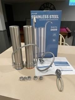 Frizzlife DS99 Countertop Water Filter System, NSF 42&372 Certified 8-Stage Stainless Steel Water Filter for Sink Faucet, 0.5 Micron Filter Reduces 99.99% Lead, Chlorine, Heavy Metals, Bad Taste&Odor customer photo 1