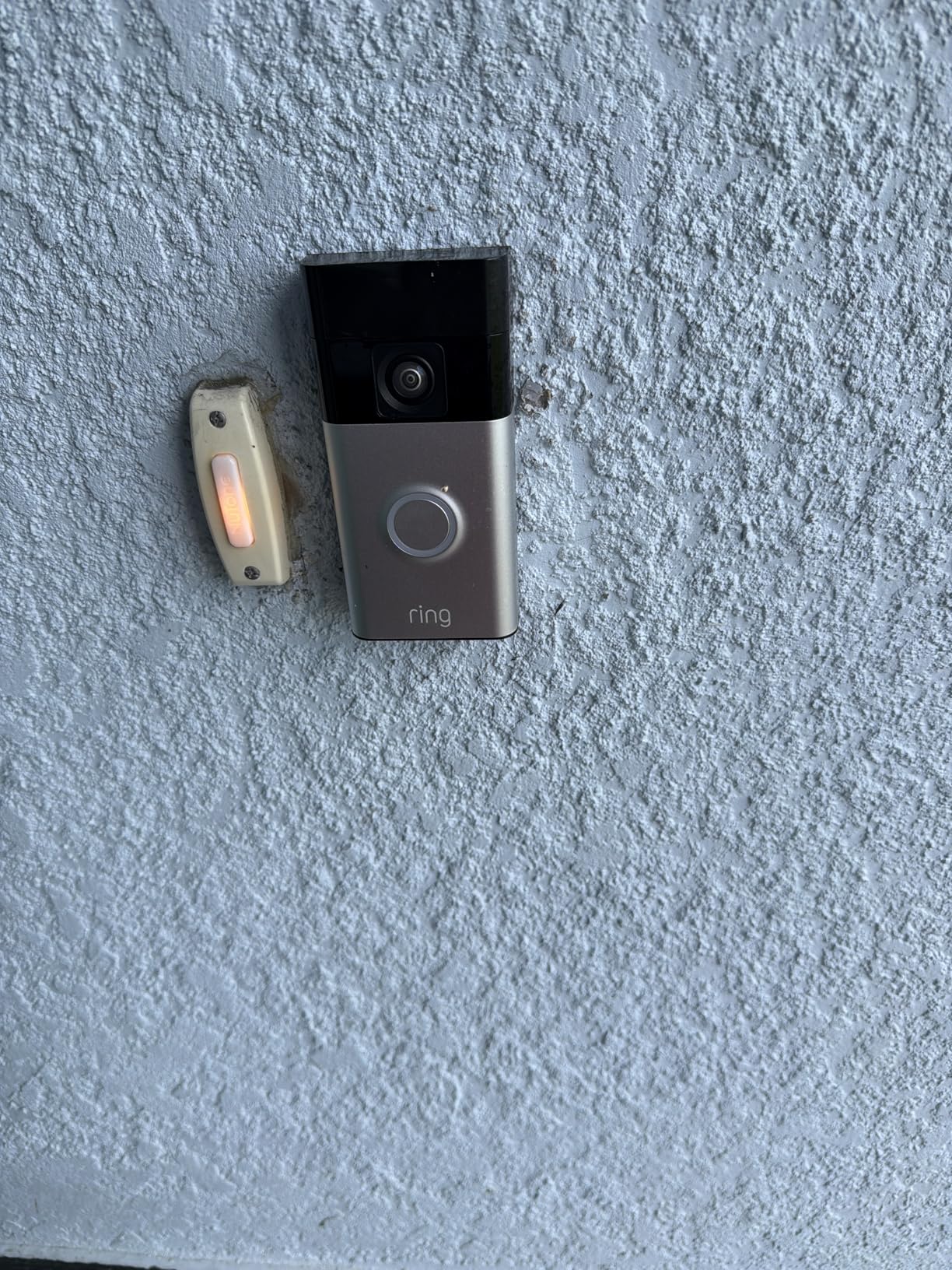 Ring Battery Doorbell, Home or business security with Head-to-Toe video, Live View with Two-Way Talk, and Motion Detection & Alerts, Satin Nickel customer photo 1