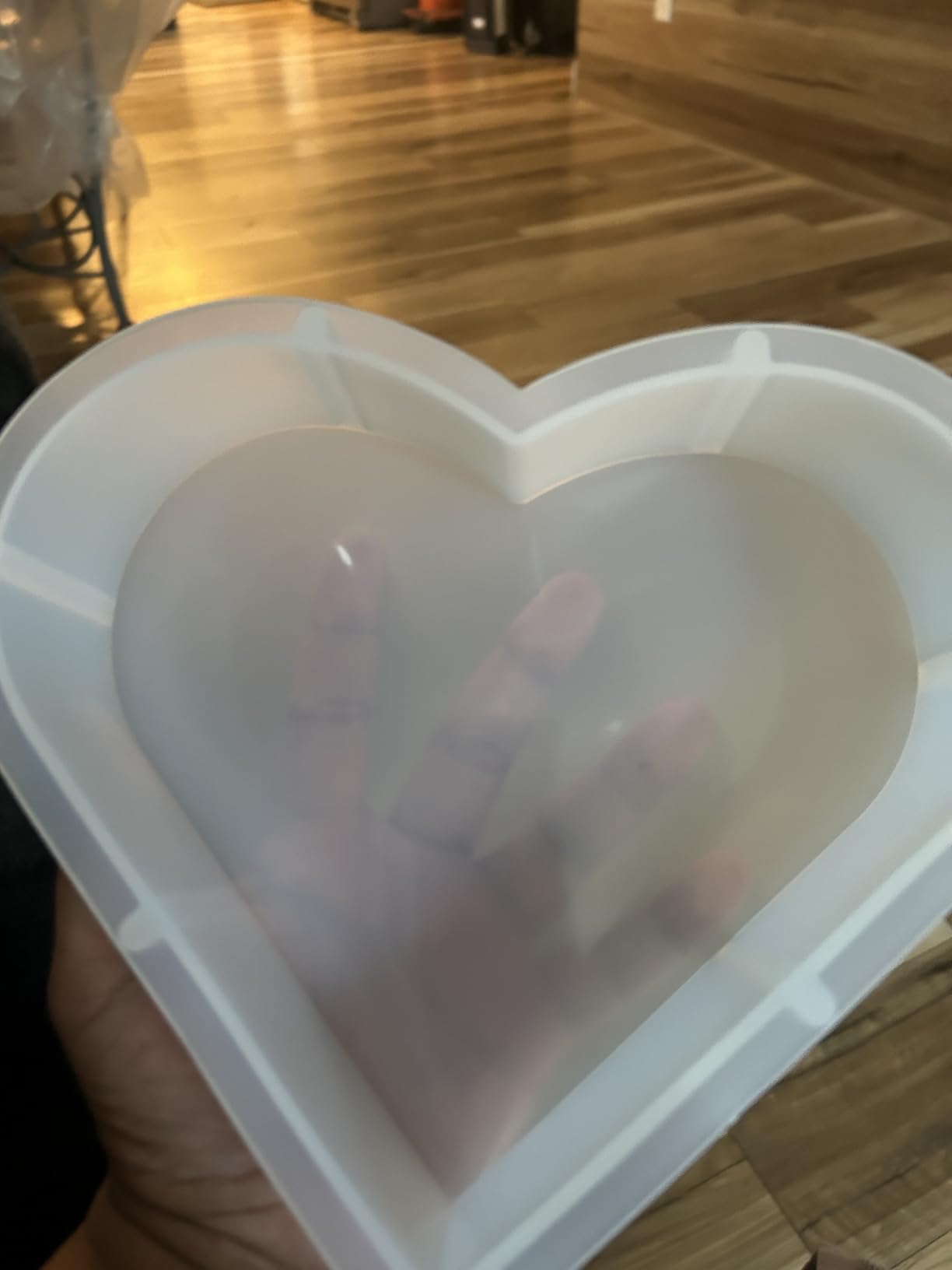 KISREL Large Resin Molds, 3 PCS Silicone Molds Kit for Resin Including Large Hexagonal and Square Heart Resin Mold, Epoxy Resin Molds for Flower Preservation Kit customer photo 2