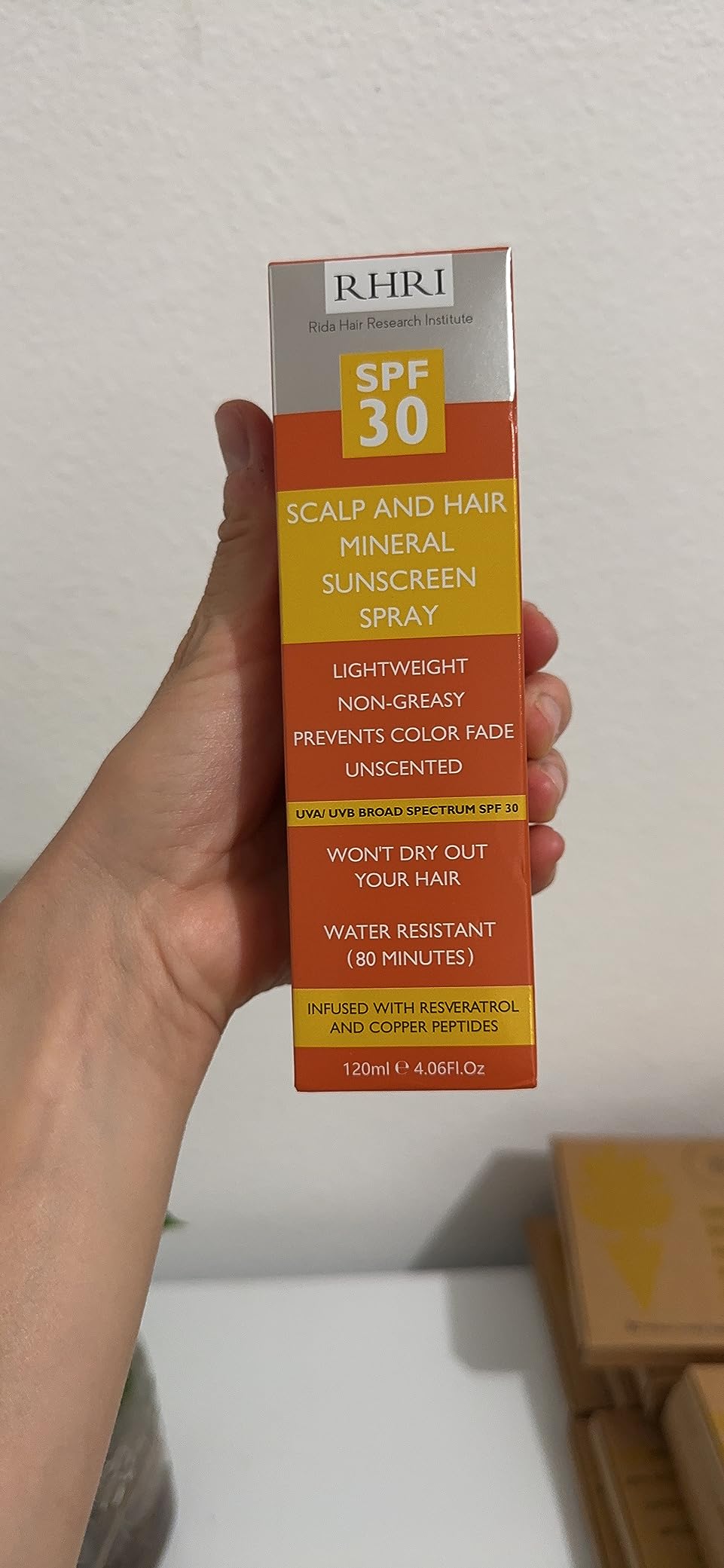 Premium SPF 30 Hair Sunscreen Spray | Non-Greasy UV Protection for Hair and Scalp | Prevents Color Fade and Dryness | Travel-Size UV Protection | Beach SunBlock | Scalp Sunscreen 4 oz 120 ml customer photo 1