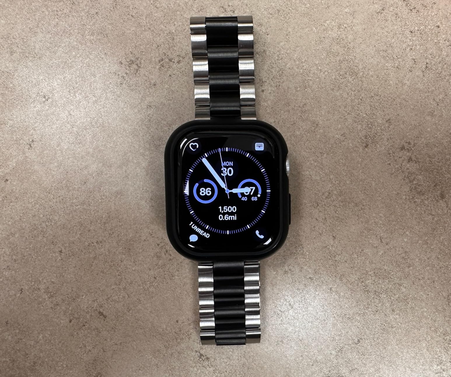 SUNFWR Compatible with Apple Watch Band 44mm 45mm 42mm 46mm 49mm for Men Women, Stainless Steel Metal iWatch Band for Apple Watch Series 11/10/9/8/7/6/5/4/3/2/1/SE/SE2/SE3 Ultra3/2/1 customer photo 1