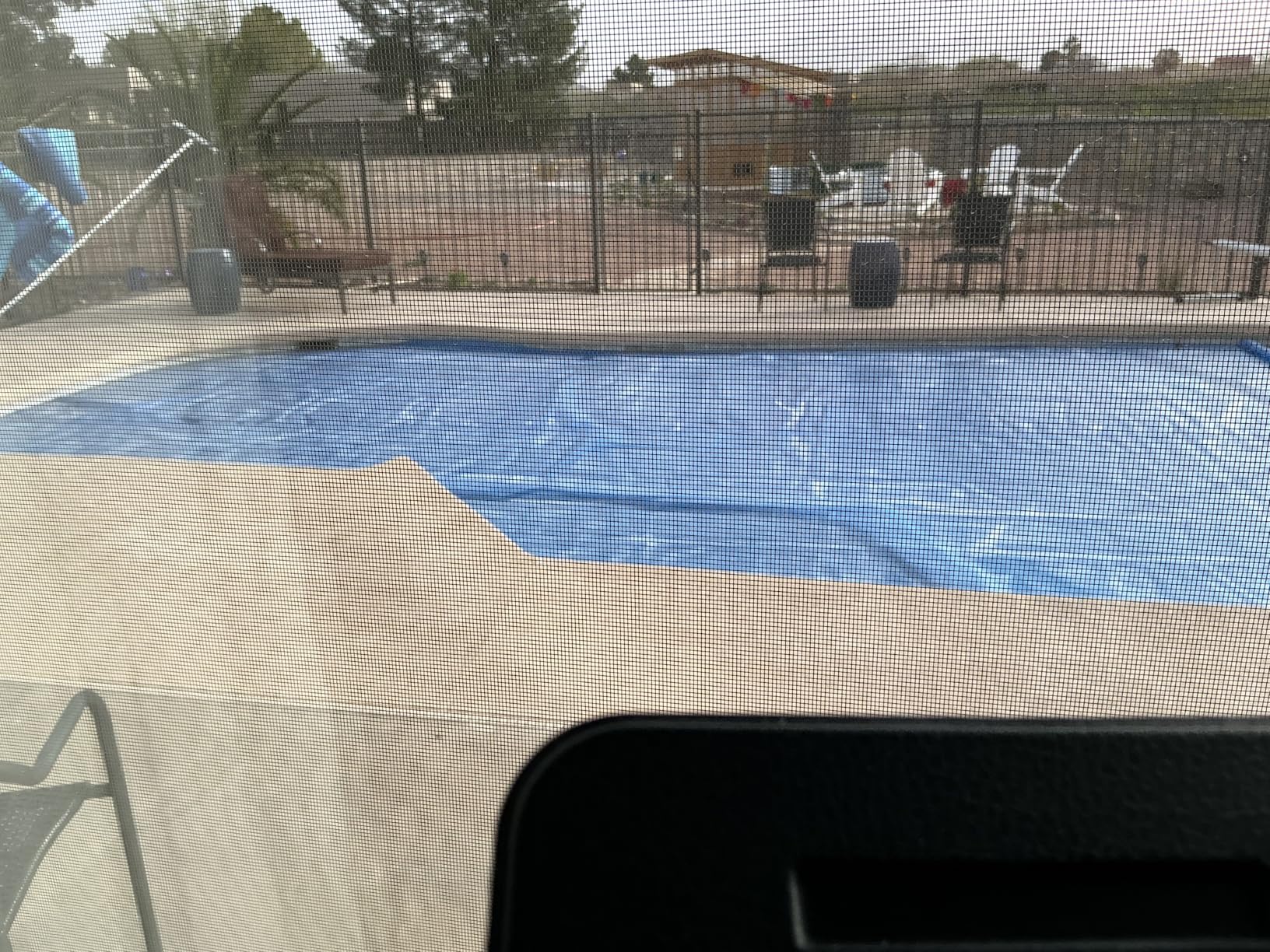 BigXwell Solar Pool Cover, Blue 16-mil 16 x 32 Foot Rectangle for In-Ground Pools, 1600 Series Heavy-Duty Insulating Pool Heater Covers. customer photo 1