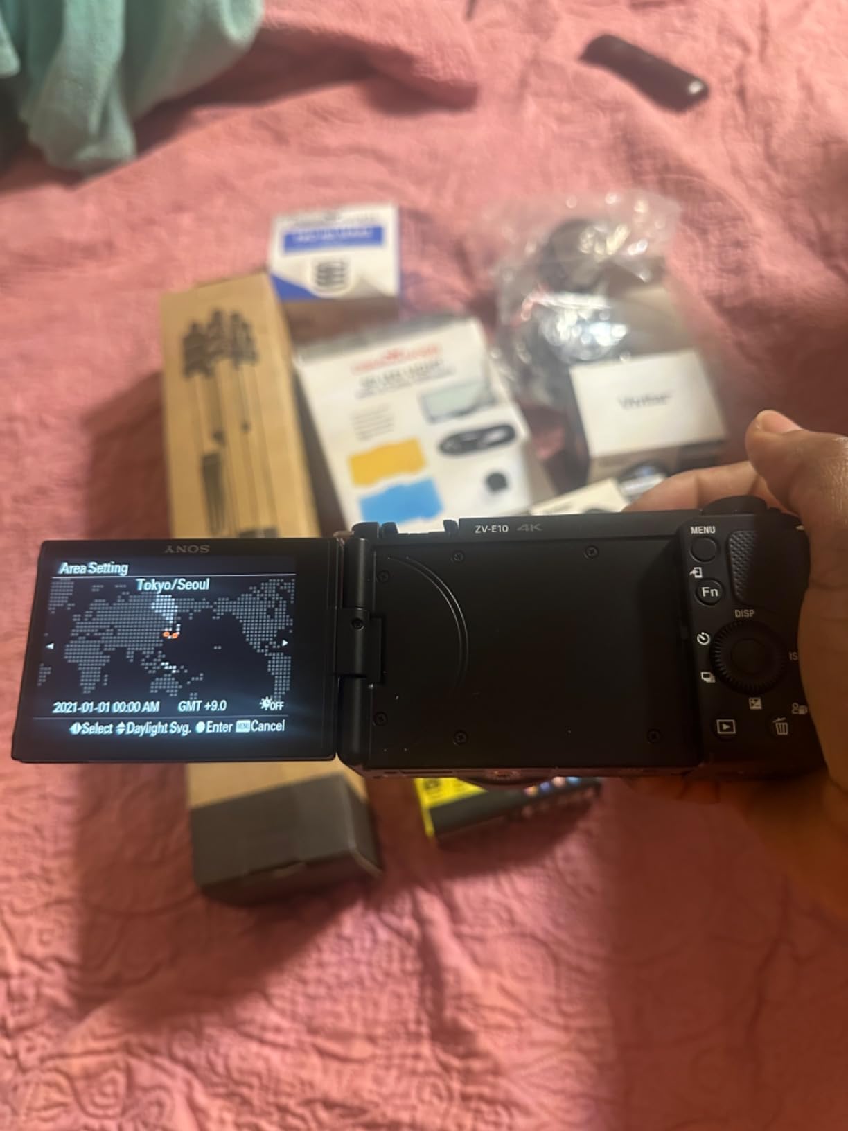 Sony ZV-E10 Mirrorless Camera with 16-50mm Lens + 2pcs 64GB Memory + LED Video Light + Case+ Tripod + Steady Grip Pod + Filters + Macro + 2X Lens + 2X Batteries + More (40pc Bundle) (Renewed) customer photo 2