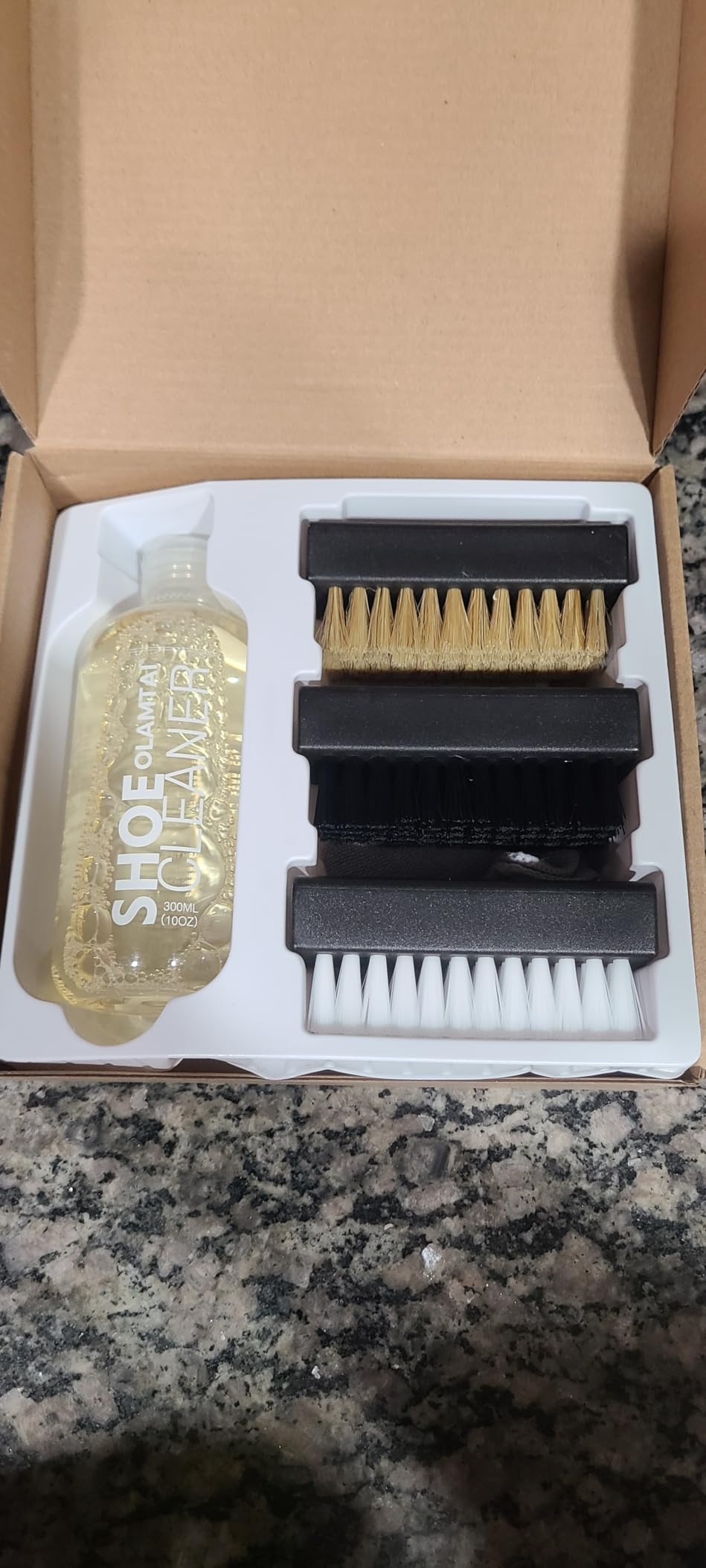 Shoe Cleaner Kit for Sneaker, Cleaning Kit, Sneaker 10Oz with 3 Brush & Microfiber Towel Included, Shoe, Suede, Boot, Canvas, PU, Fabric, etc customer photo 2
