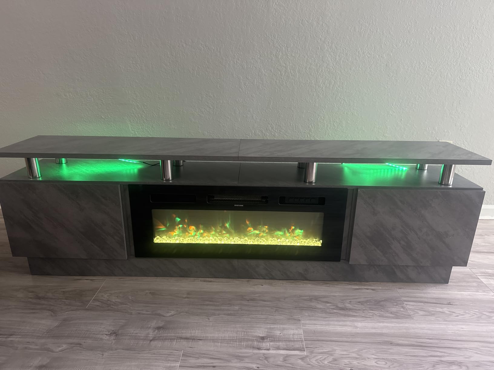 oneinmil 2 Tier TV Console Stand with 36