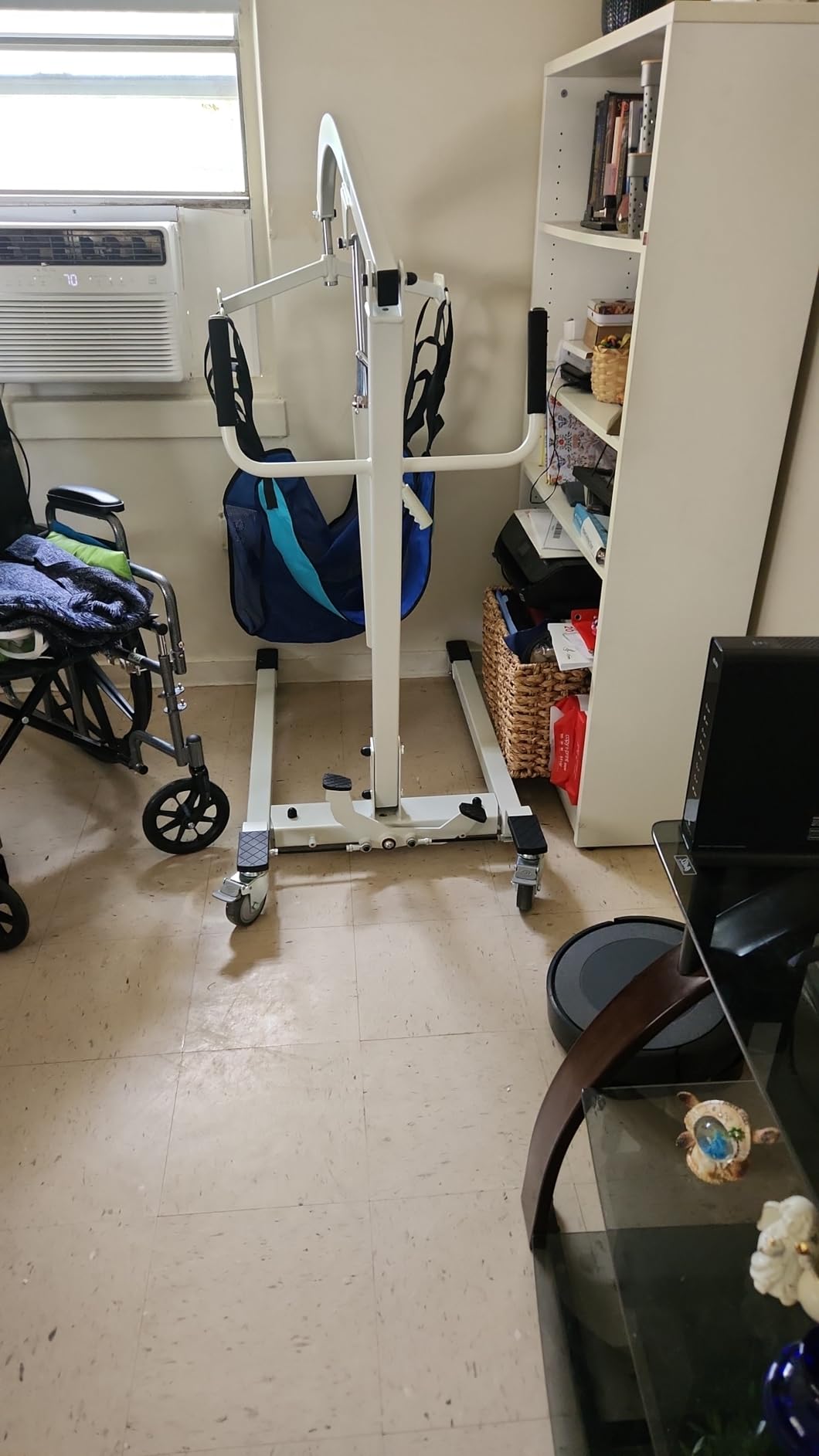 Vive Hydraulic Patient Lift for Home Use with Sling - Portable, Medical Patient Transfer Lift System - Sit to Stand Lift Assist for Elderly - Floor & Fall Elderly Lift - for Car, Wheelchair & Bed customer photo 2