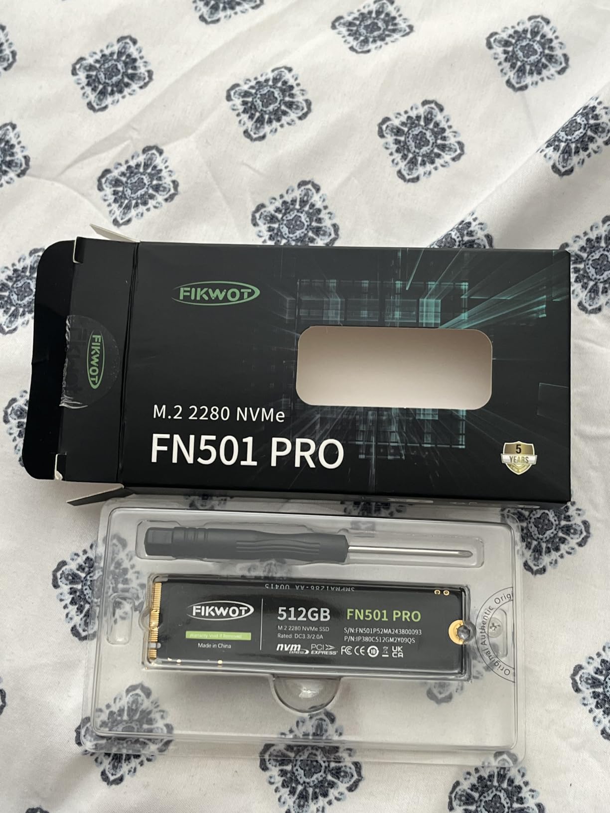 Fikwot FN501 Pro 2TB NVMe SSD - PCIe Gen3 x4 customer photo 2