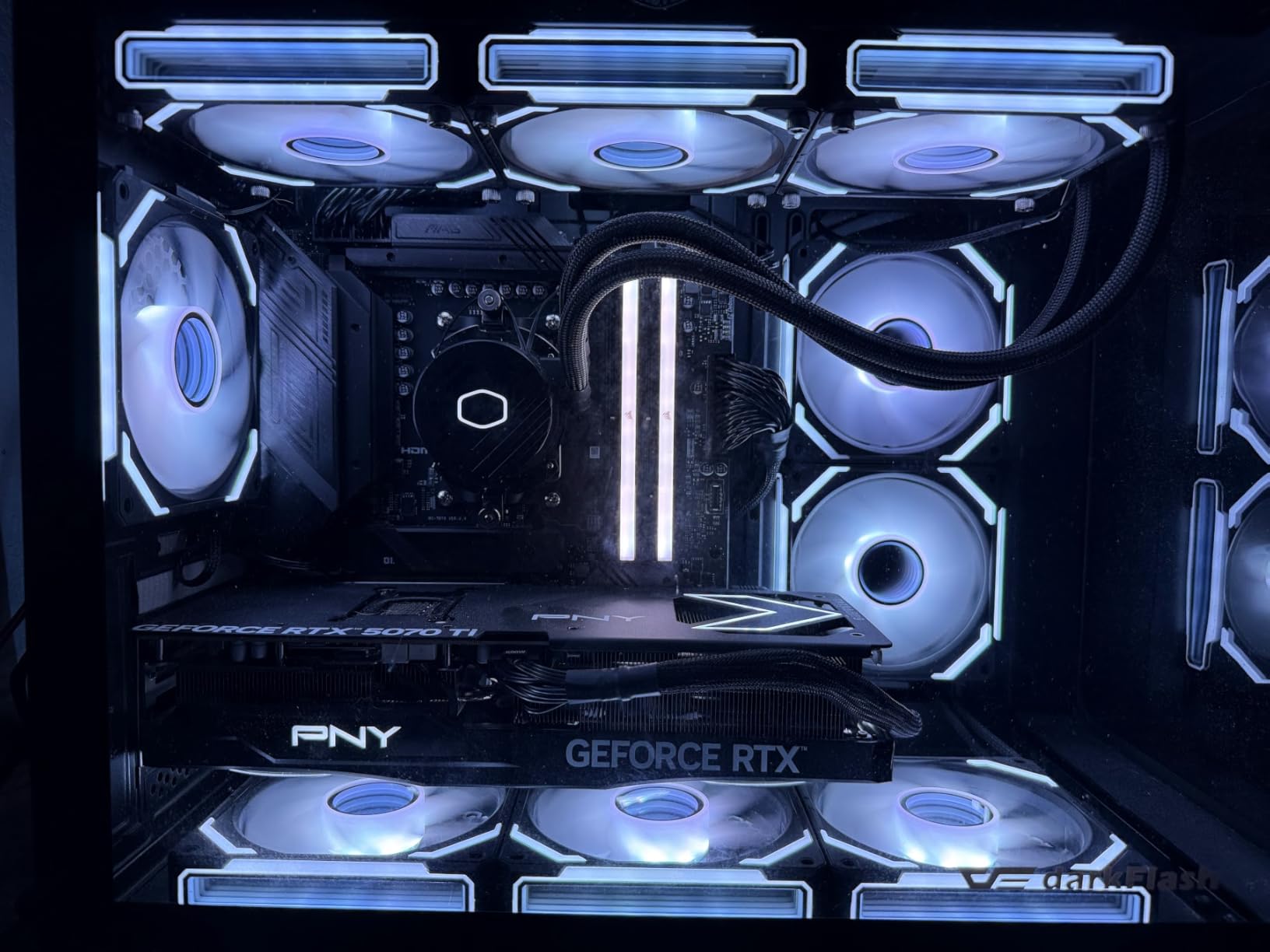 Cooler Master 360L Core AIO CPU Liquid Cooler - 360mm Radiator, 3x ARGB PWM Fans, Patented Gen S Dual-Chamber Pump, Quiet Cooling & Easy Installation, AMD AM5/AM4 & Intel LGA 1851/1700, White customer photo 2