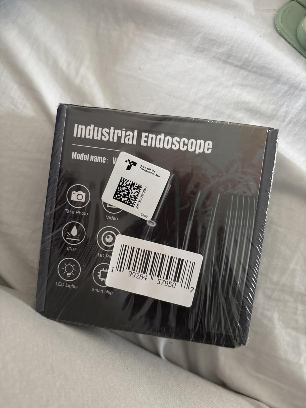 Kinpthy Endoscope Camera with Light,1920P HD Borescope Tools with 8 Adjustable LED Lights, Endoscope with Semi-Rigid Snake Camera, Inspection Borescope for iOS and Android-16.4ft Single Lens customer photo 2
