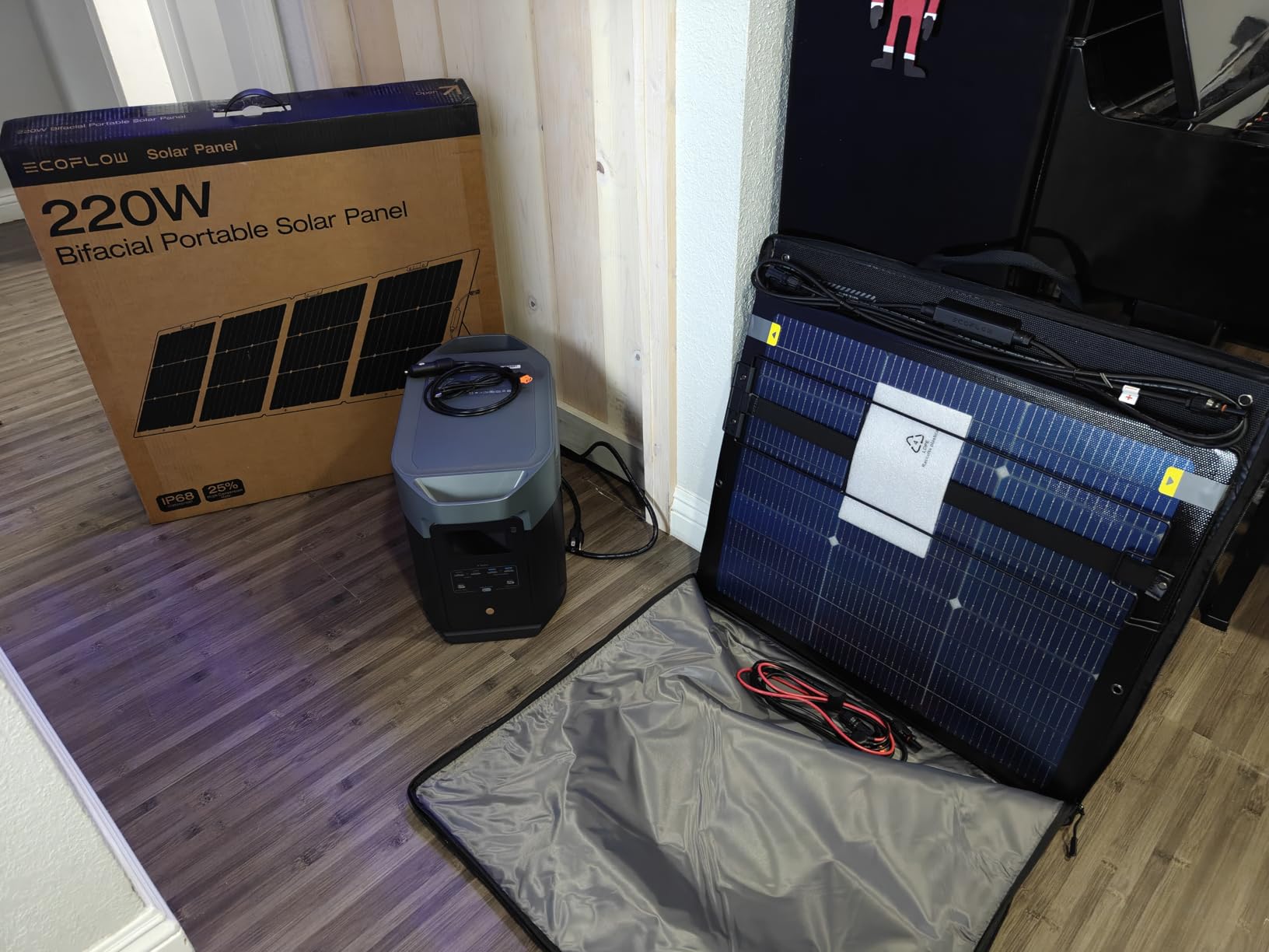 EF ECOFLOW Solar Generator DELTA 2 Max 2048Wh with 220W Solar Panel, LiFePO4 Battery Portable Power Station, Up to 3400W AC Output, AC + Solar Fast Dual Charging 0-100% in 1 Hr For Outdoor Camping RV customer photo 1