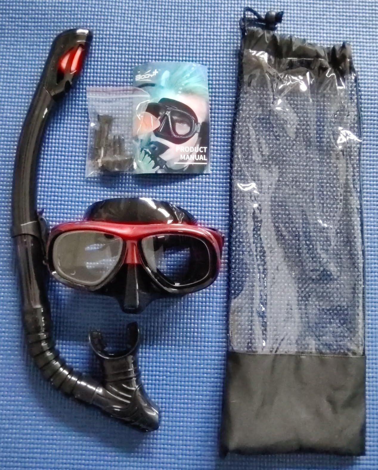 Nearsighted Snorkeling Gear for Adults Youth, Professional Shortsighted Full Dry Top Silicone Snorkel Set, Anti-Fog Diving Mask with Detachable Camera Mount for Scuba Diving, Spearfishing, Freediving customer photo 1